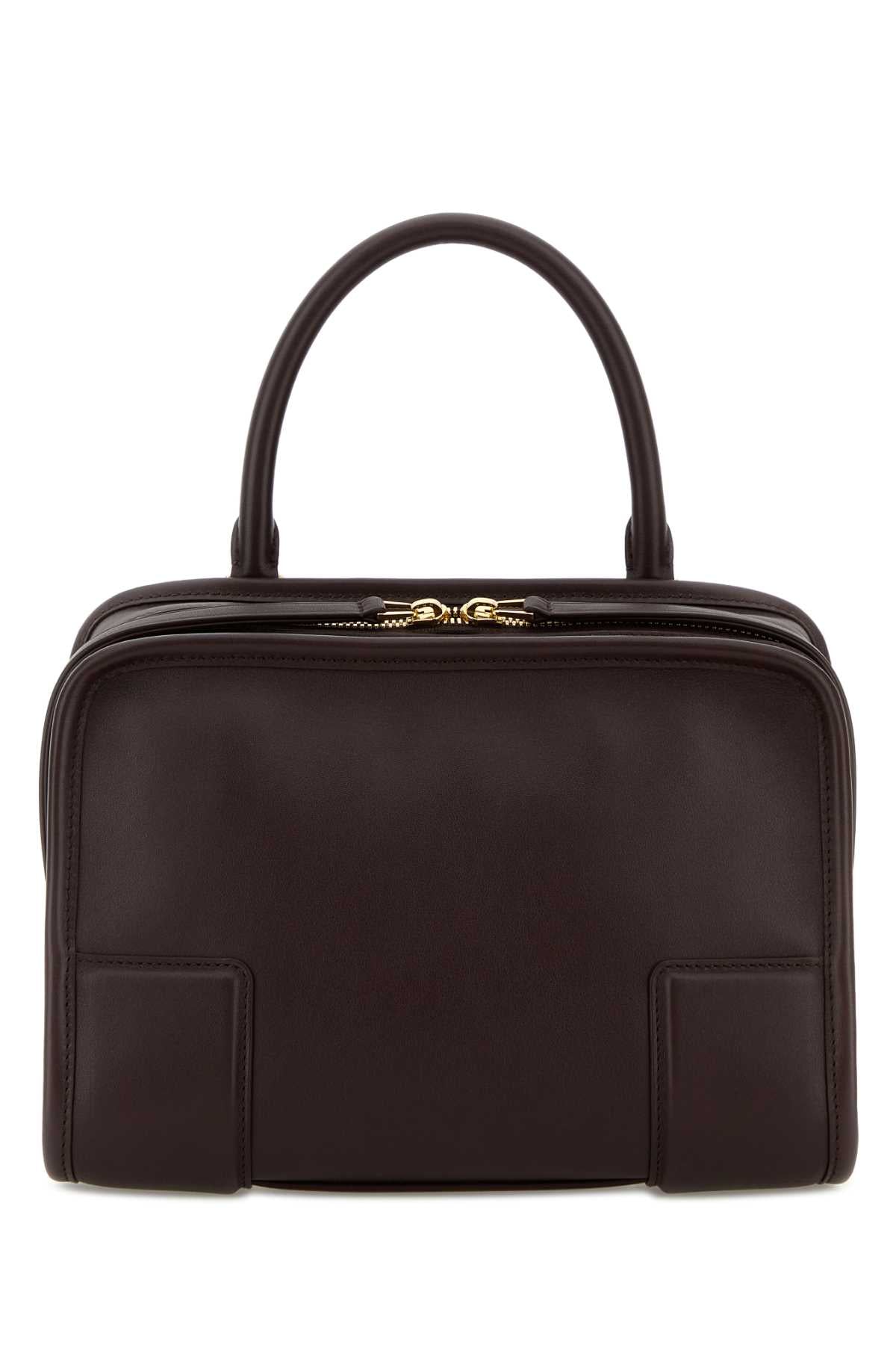 Loewe Women Dark Brown Leather Small Amazona Handbag LOEWE