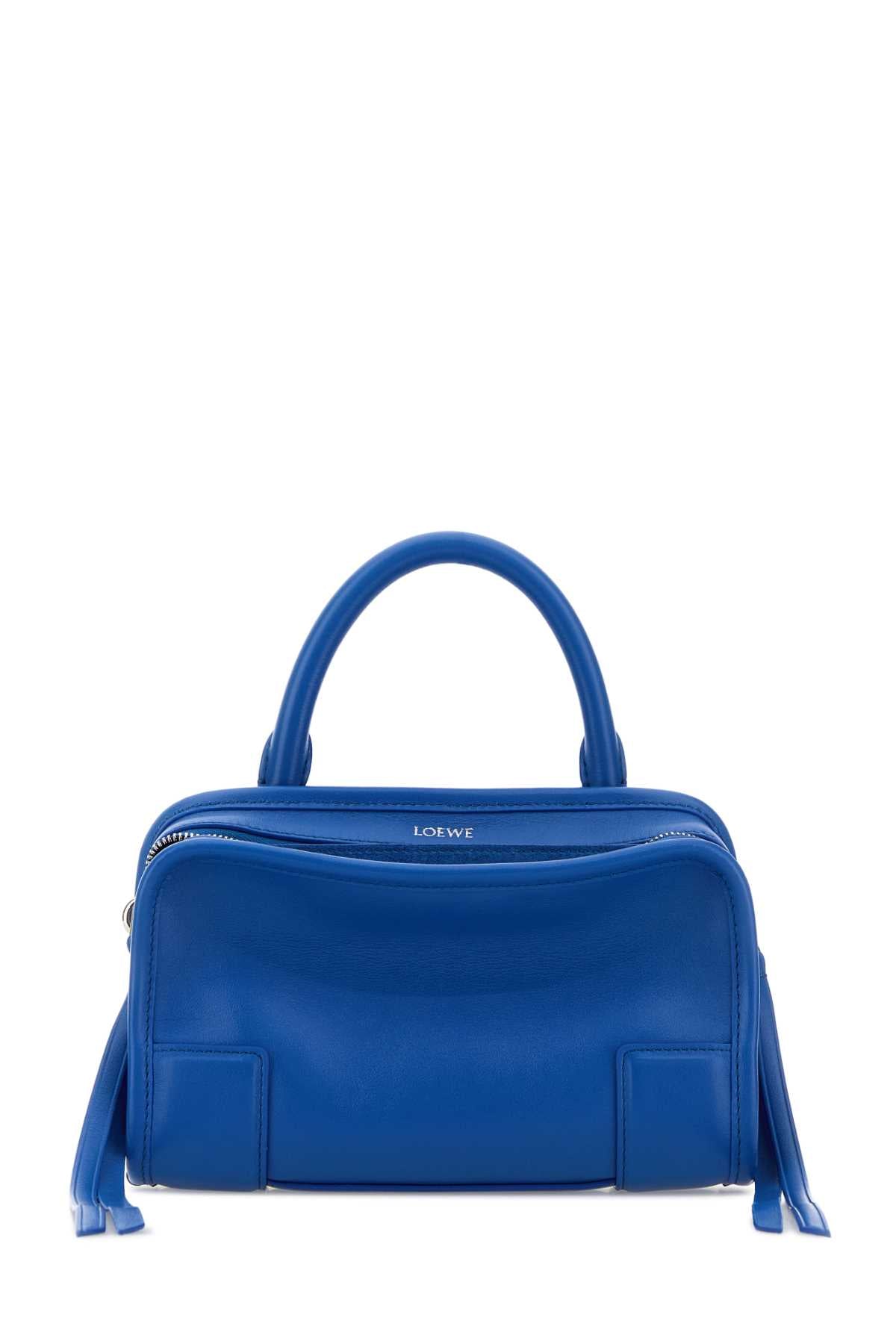 Loewe Women Blue Leather Mini Amazona Handbag LOEWE