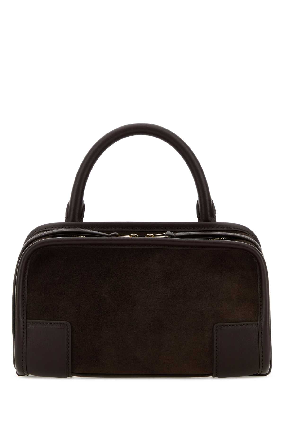 Loewe Women Dark Brown Leather Mini Amazona Handbag LOEWE