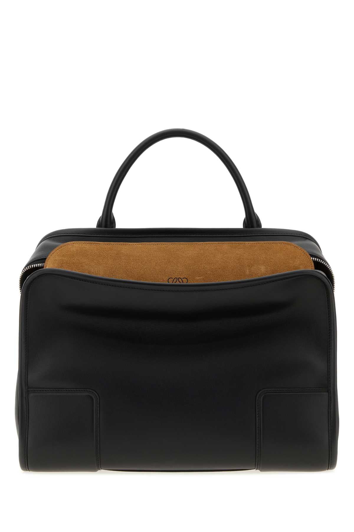 Loewe Women Black Leather Large Amazona 180 Handbag LOEWE