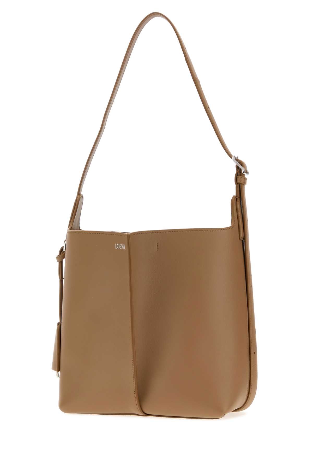 Loewe Women Camel Leather Medium Bilbao Bucket Bag LOEWE