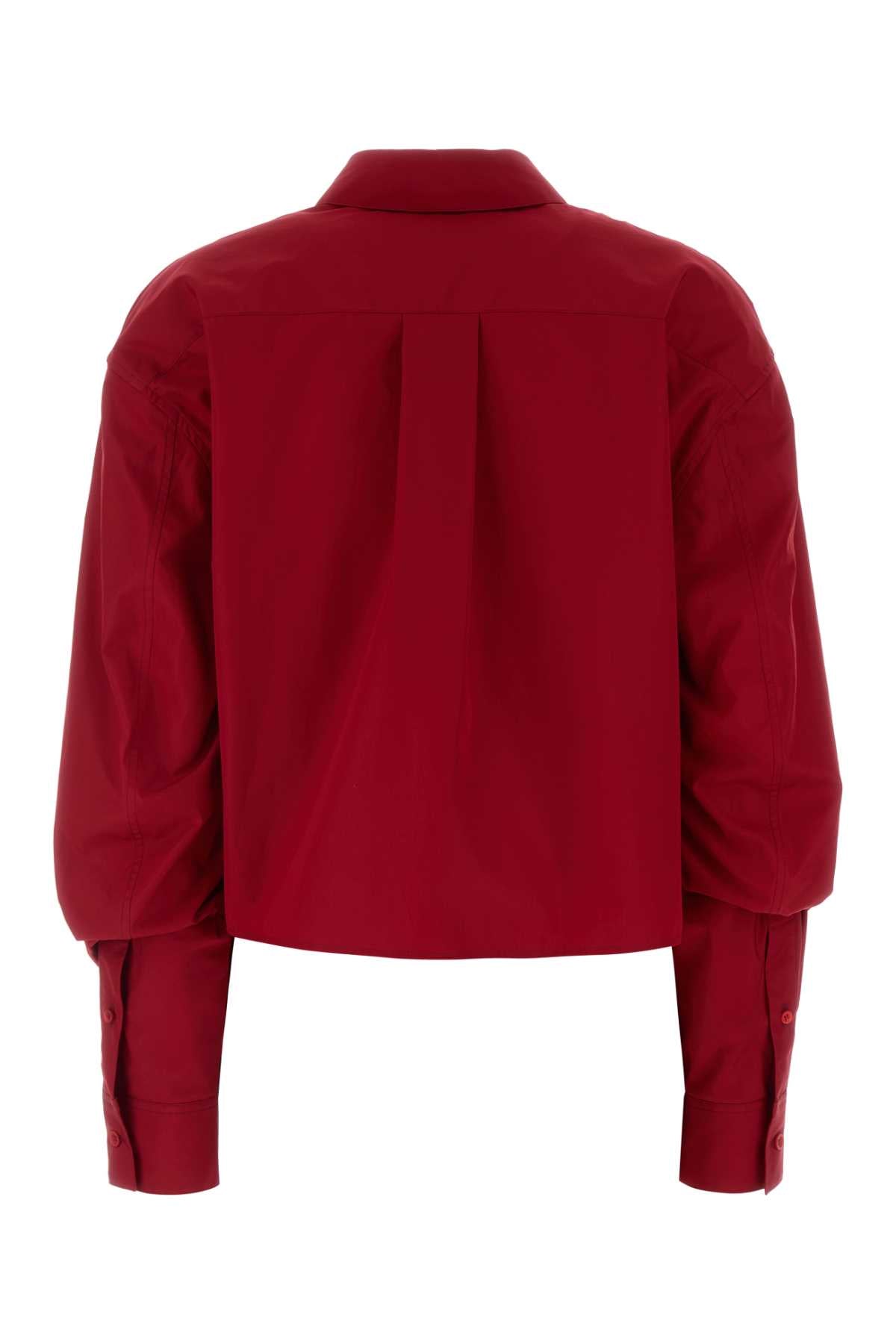 Loewe Women Red Poplin Shirt LOEWE