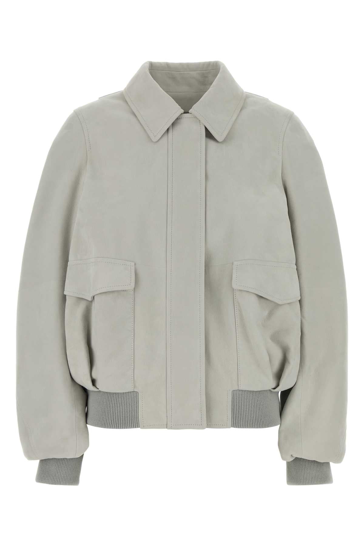 Loewe Women Chalk Suede Jacket LOEWE