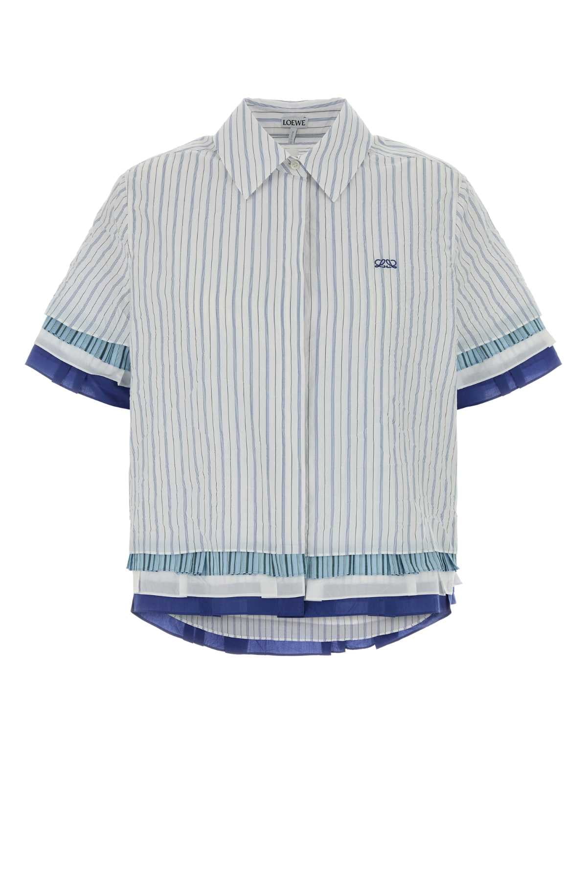 Loewe Women Embroidered Cotton Blend Shirt LOEWE