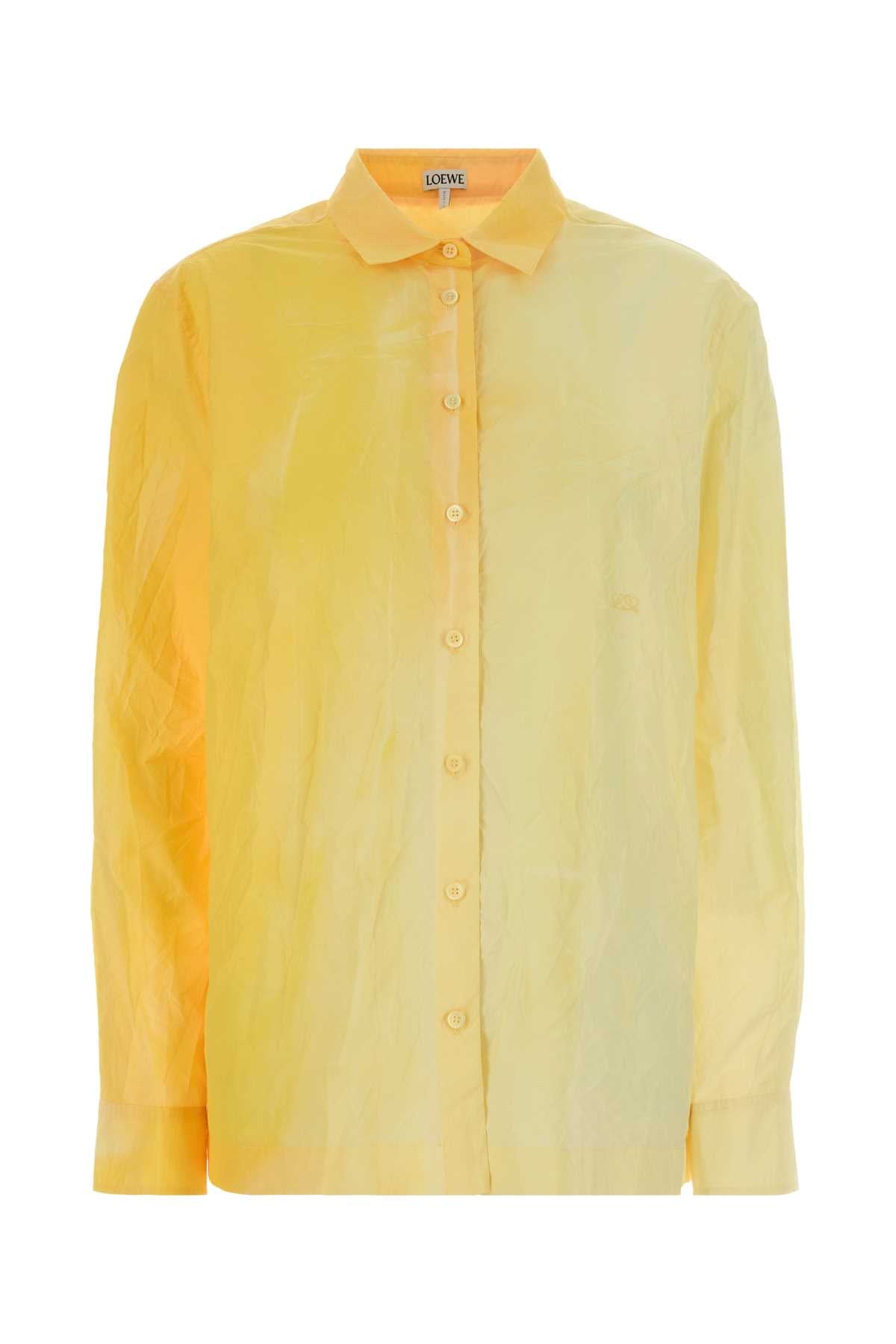 Loewe Women Yellow Cotton Blend Shirt LOEWE
