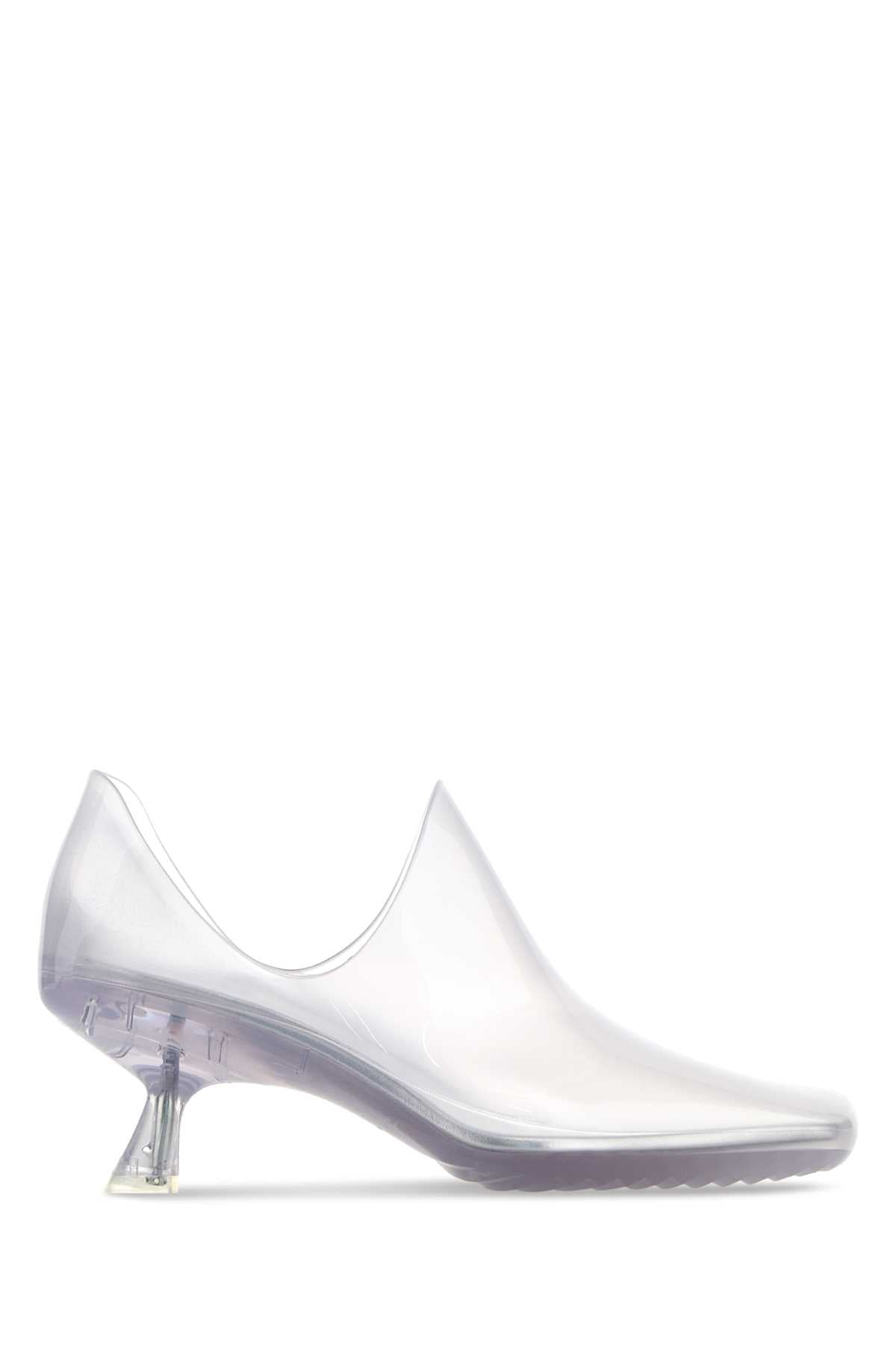 Loewe Women Light Grey Pvc Emily Aqua Pumps LOEWE