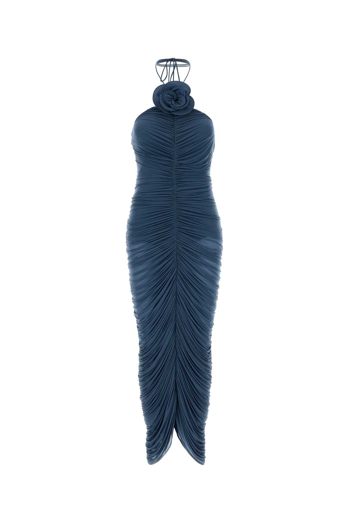 Magda Butrym Women Air Force Blue Stretch Jersey Dress MAGDA BUTRYM