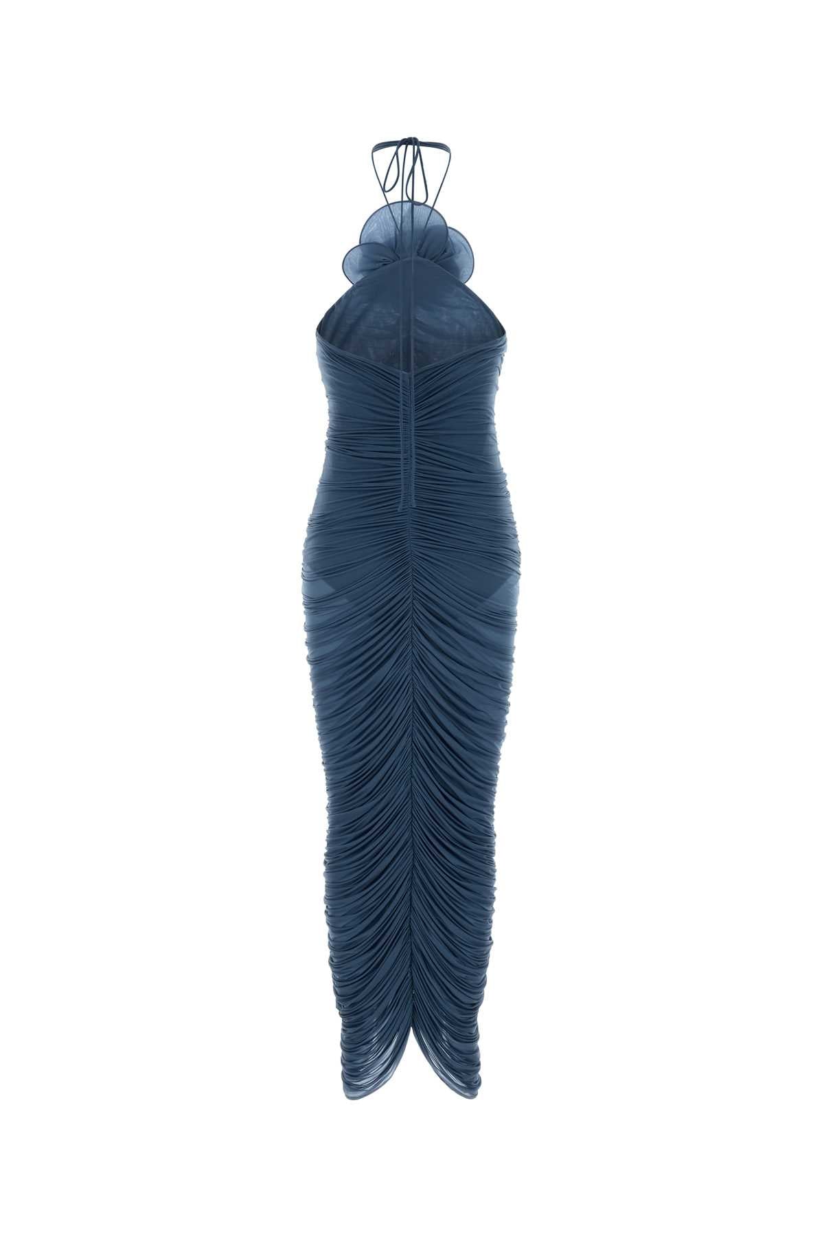 Magda Butrym Women Air Force Blue Stretch Jersey Dress MAGDA BUTRYM