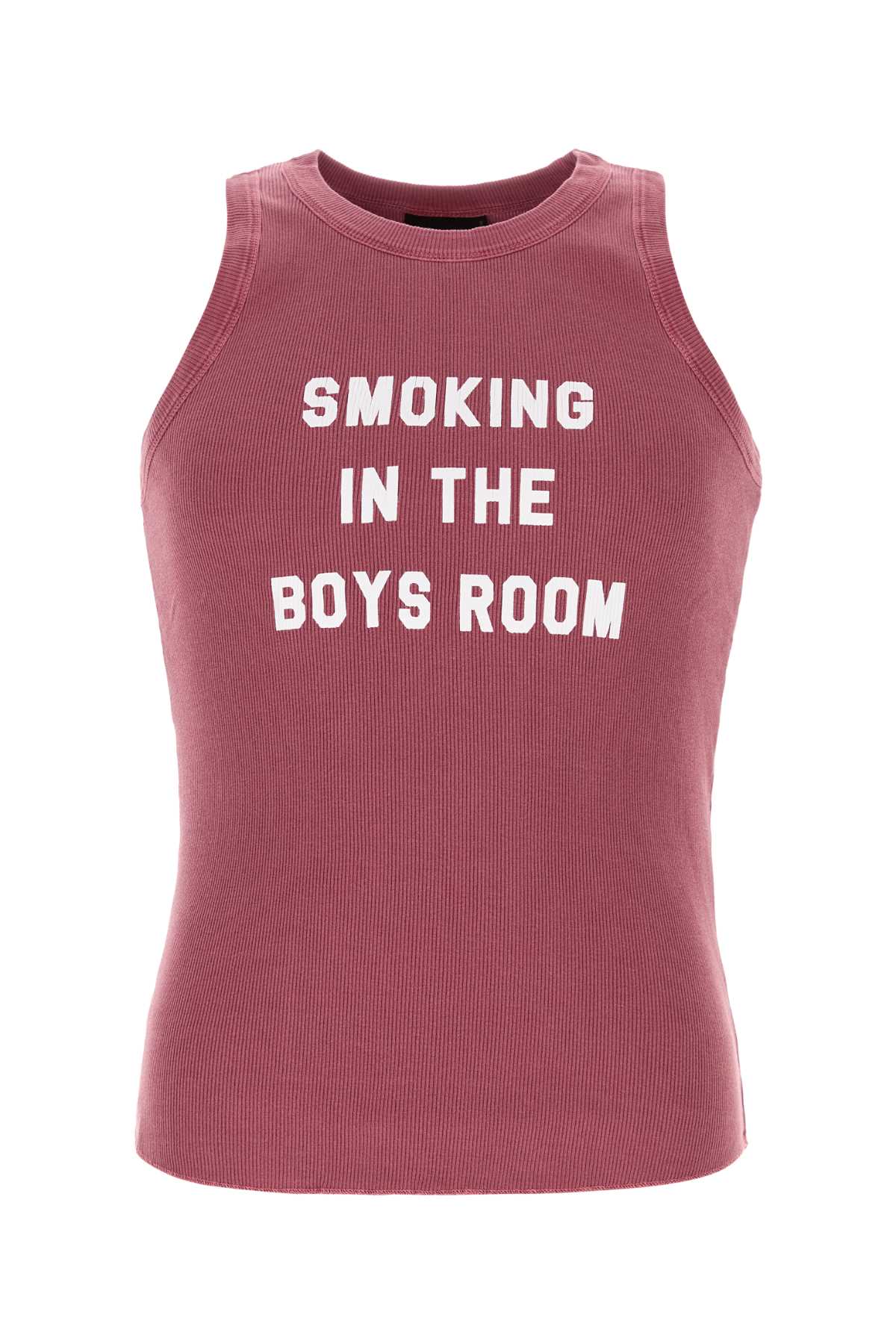 Dsquared Men Dark Pink Cotton Tank Top DSQUARED2