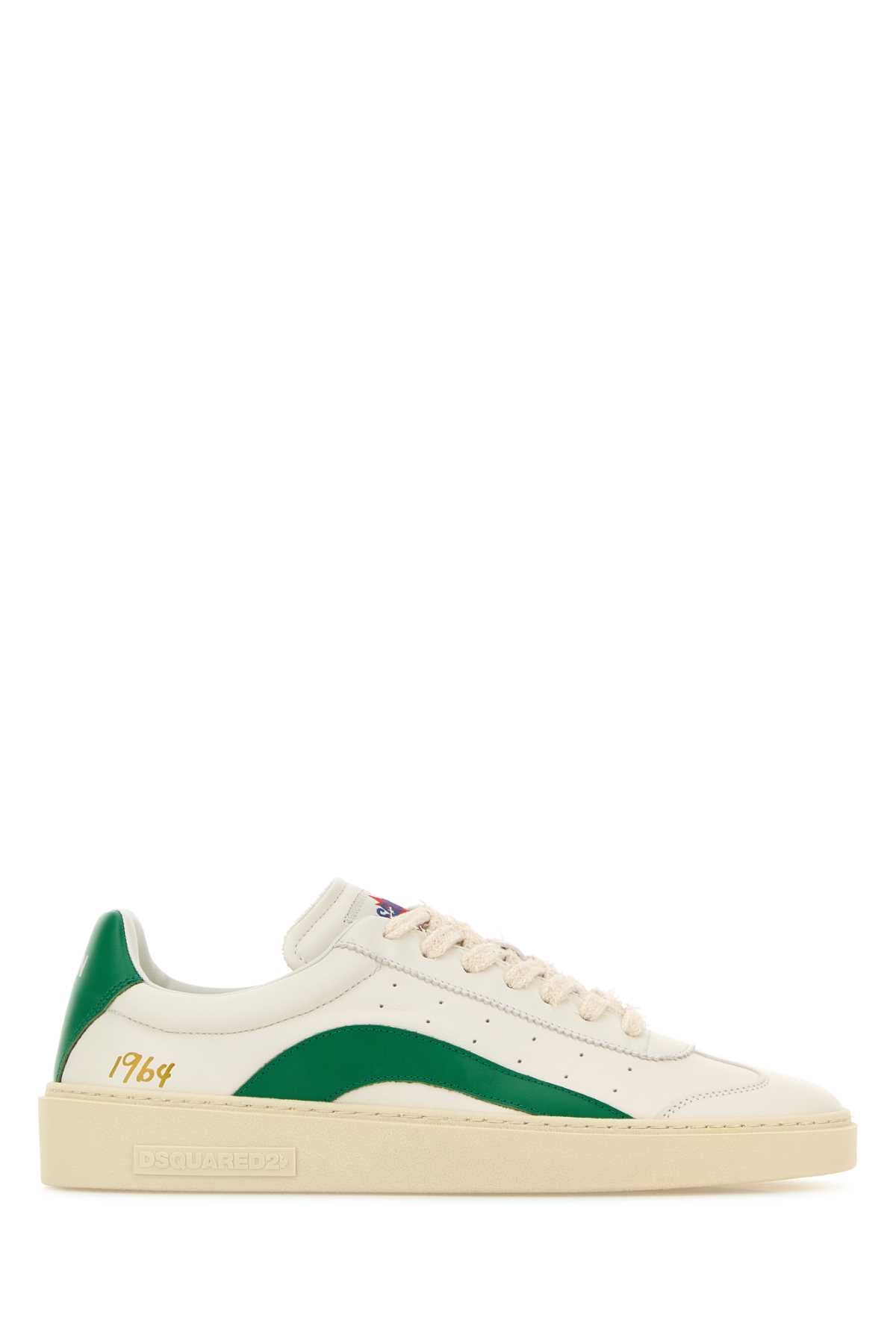 Dsquared Men Two-Tone Leather Rider Sneakers DSQUARED2