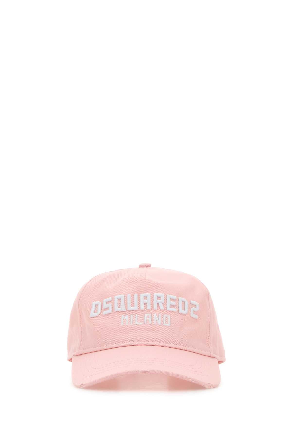 Dsquared Women Pink Cotton Baseball Cap DSQUARED2