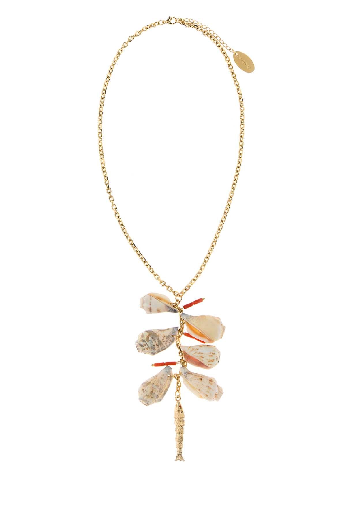 Dsquared Women Gold Metal 2D Necklace DSQUARED2