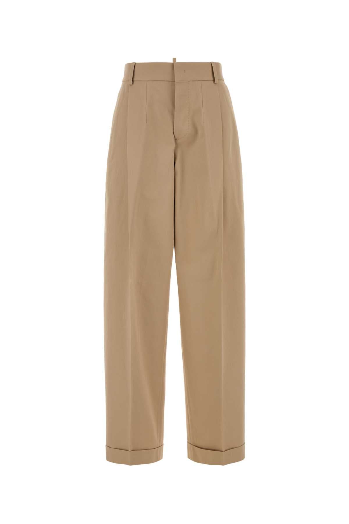 Dsquared Women Beige Gabardine Pant DSQUARED2