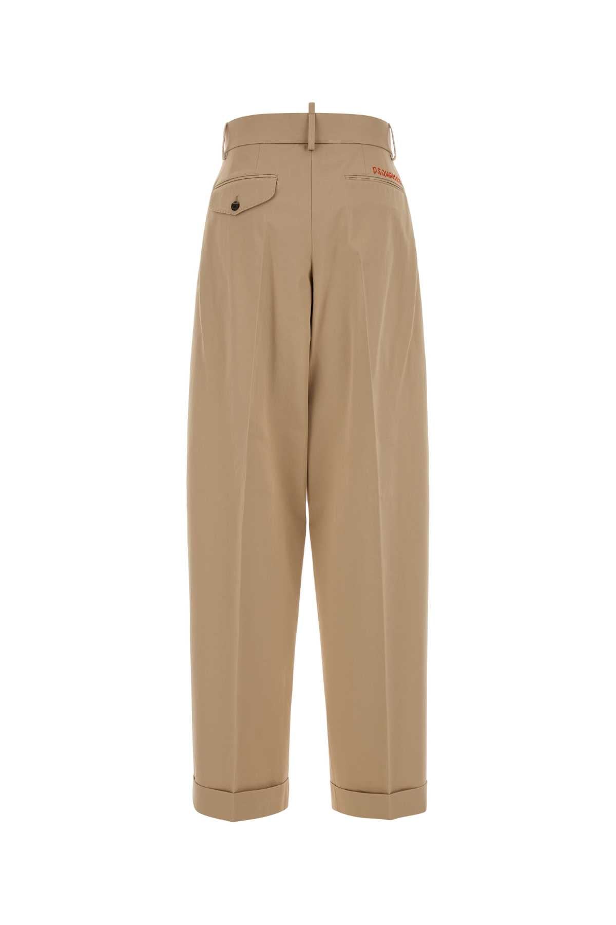 Dsquared Women Beige Gabardine Pant DSQUARED2