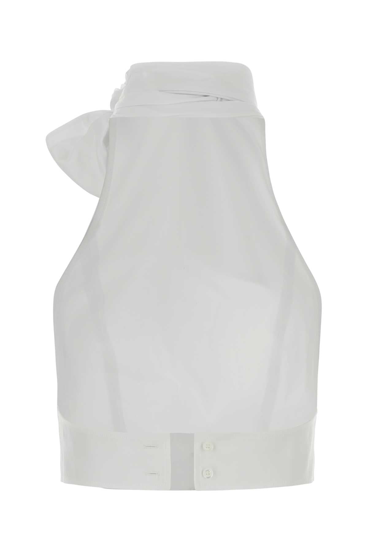 Dsquared Women White Poplin Top DSQUARED2