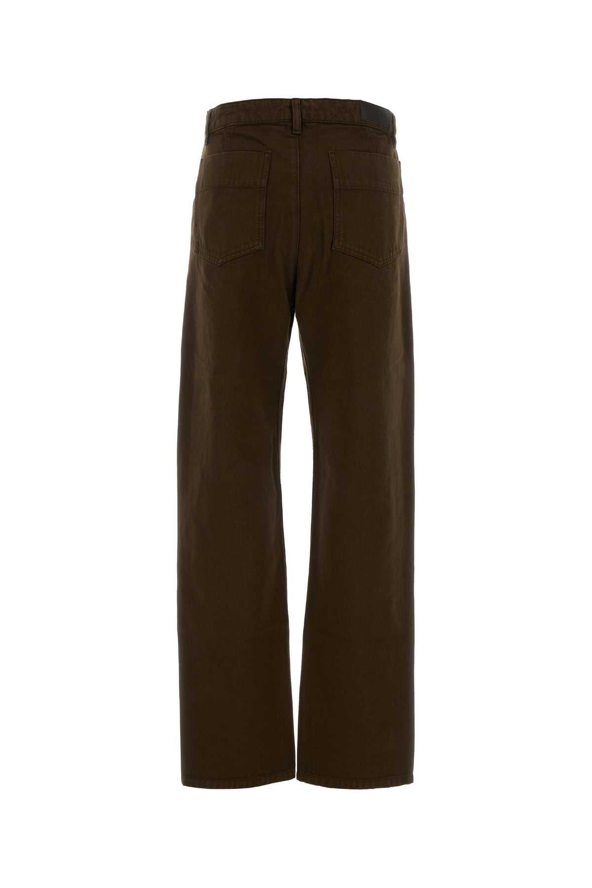 Lemaire Women Brown Denim Jeans LEMAIRE