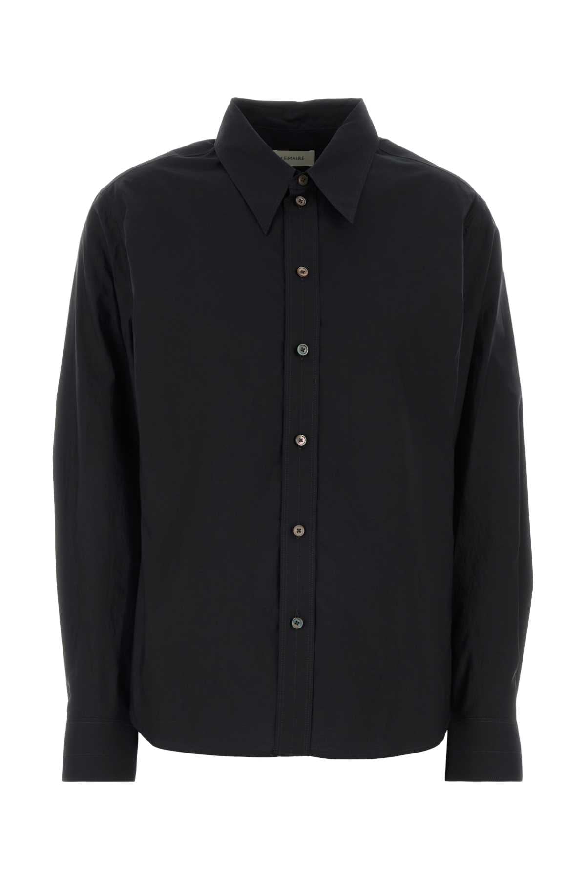 Lemaire Women Black Poplin Shirt LEMAIRE