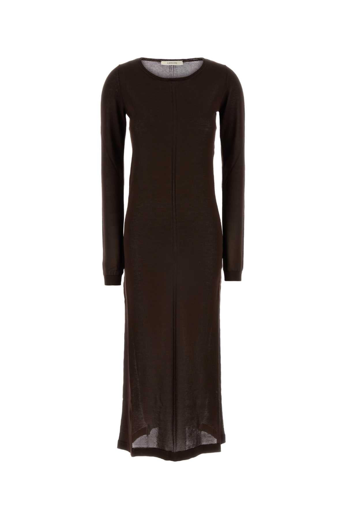 Lemaire Women Chocolate Knit Dress LEMAIRE
