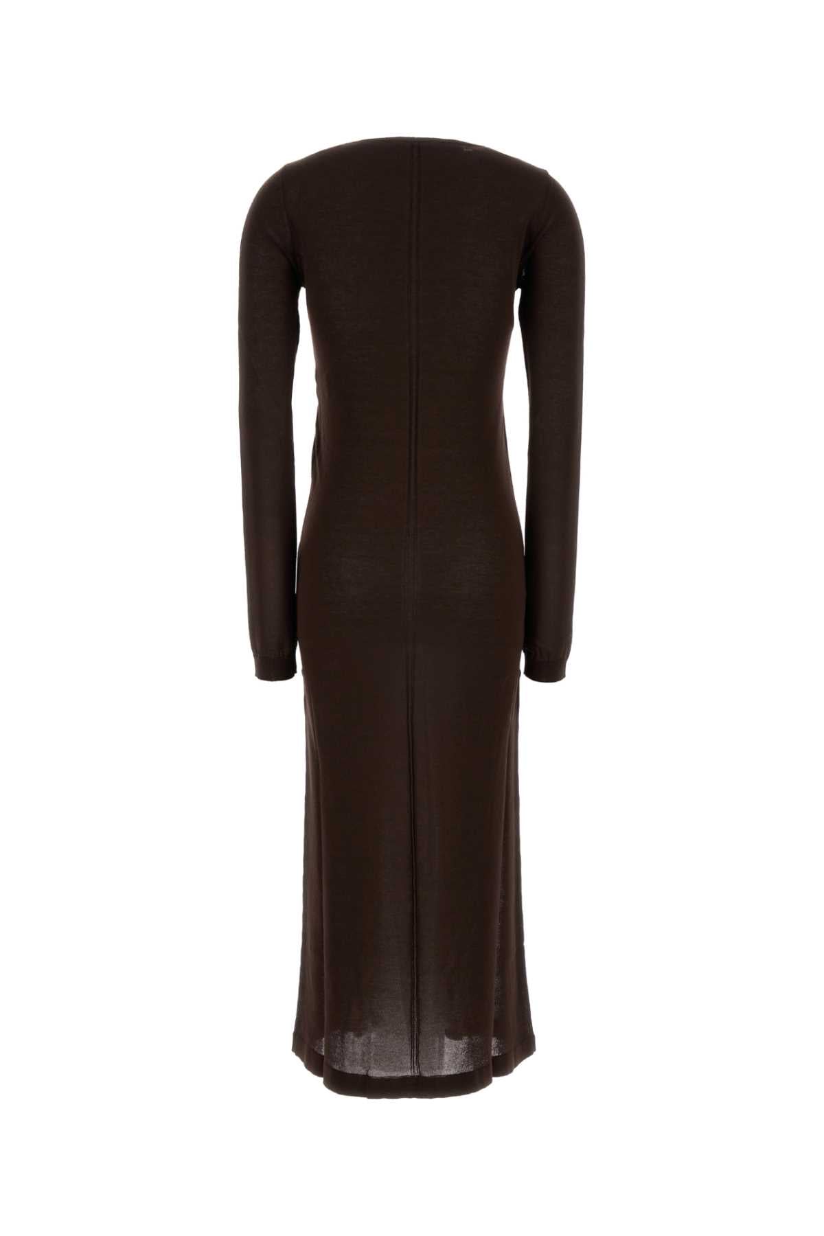 Lemaire Women Chocolate Knit Dress LEMAIRE