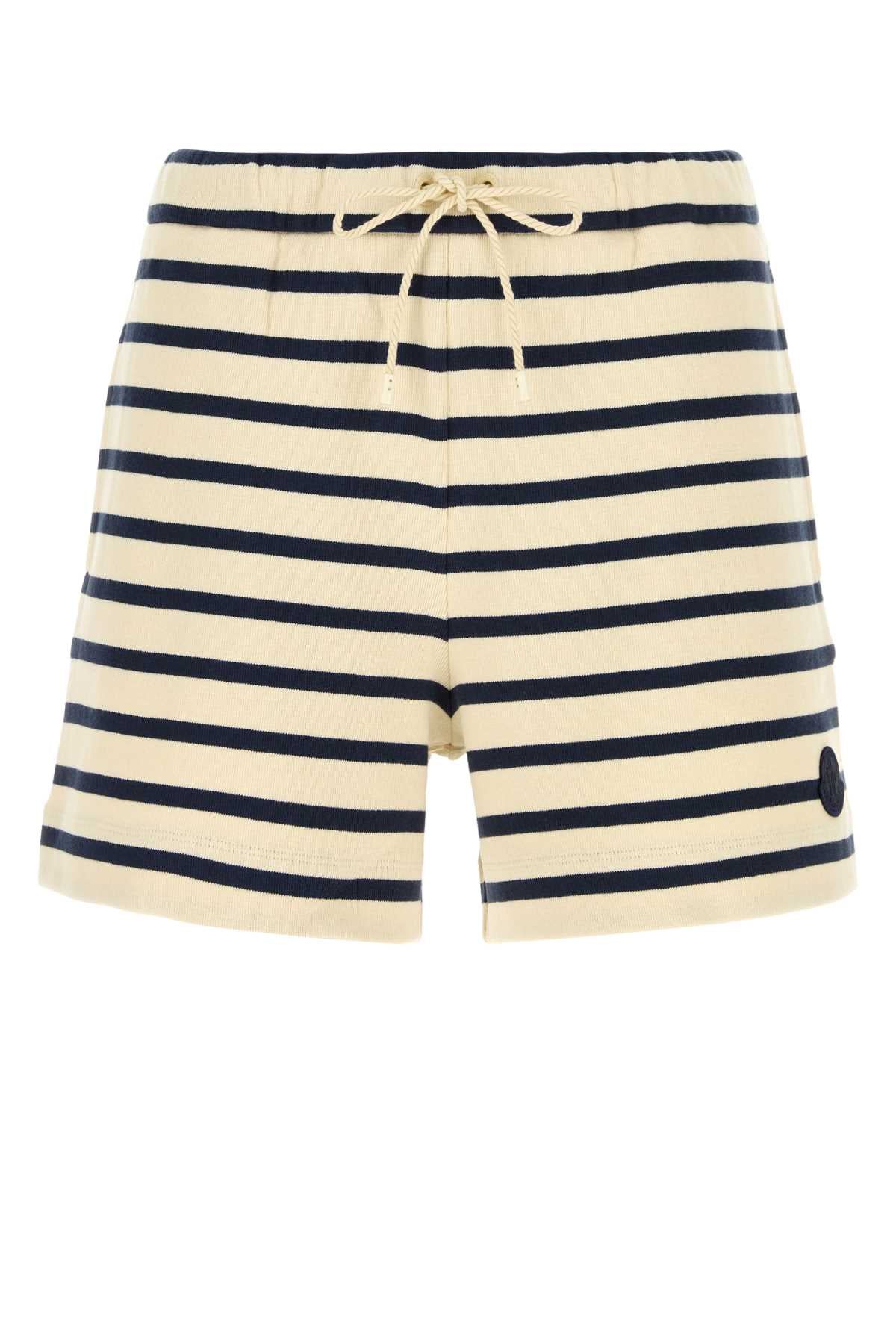 Moncler Women Embroidered Cotton Shorts MONCLER