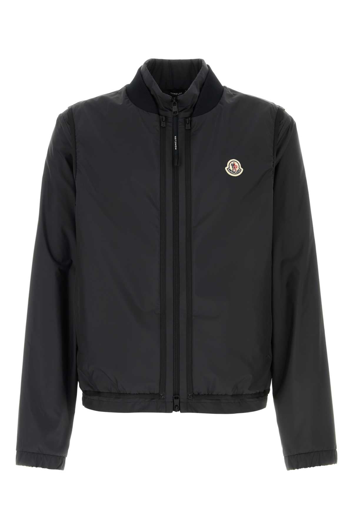 Moncler Men Black Polyester Hemmoor Bomber Jacket MONCLER