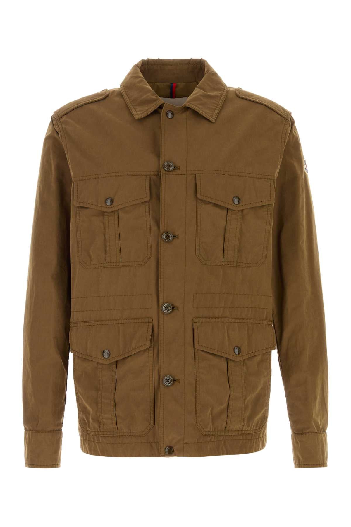 Moncler Men Biscuit Cotton Blend Amnicon Jacket MONCLER
