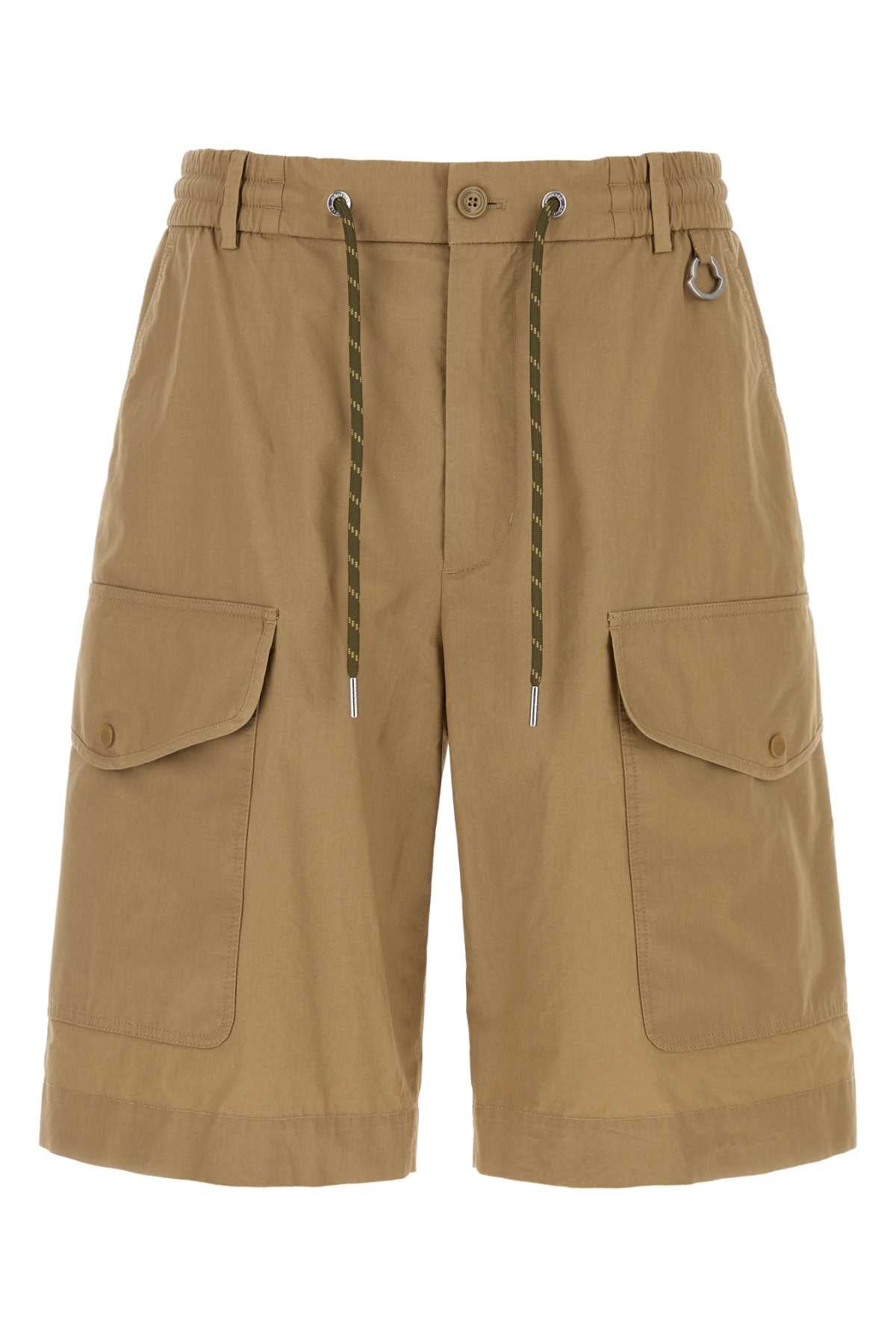 Moncler Men Biscuit Cotto Bermuda Shorts MONCLER