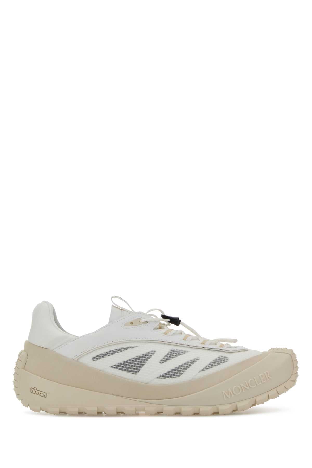 Moncler Women White Fabric And Nubuck Trailgrip Sneakers MONCLER