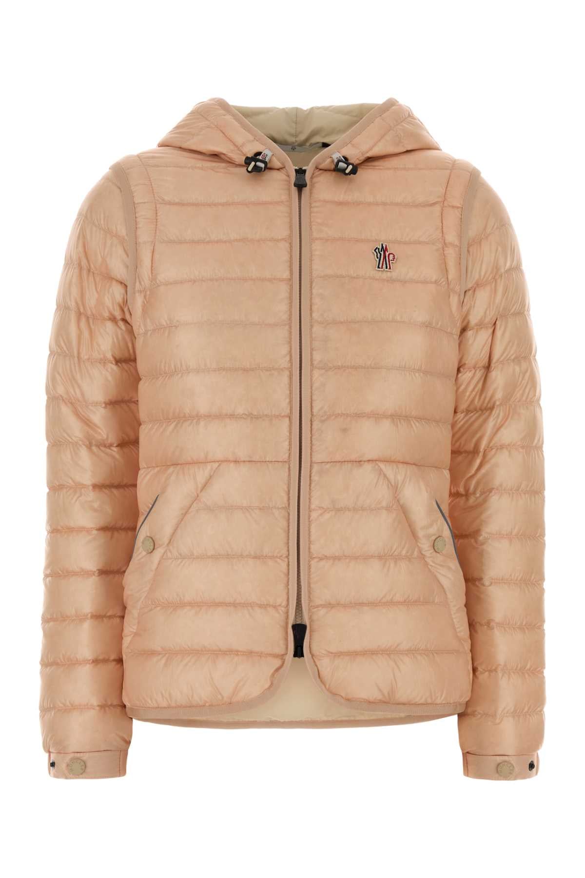 Moncler Grenoble Women Salmon Nylon Karuras Down Jacket MONCLER GRENOBLE