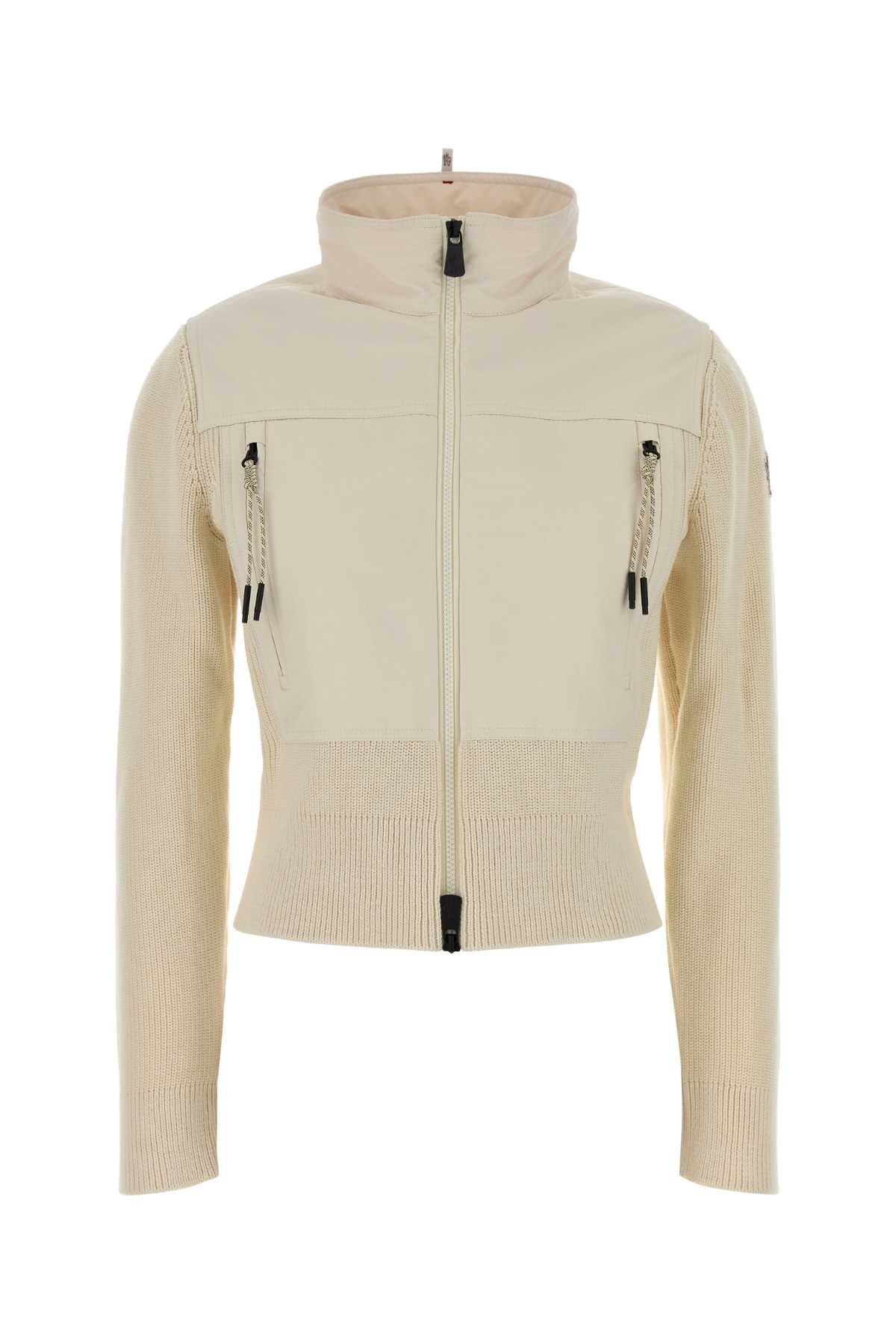 Moncler Grenoble Women Cream Cotton Jacket MONCLER GRENOBLE