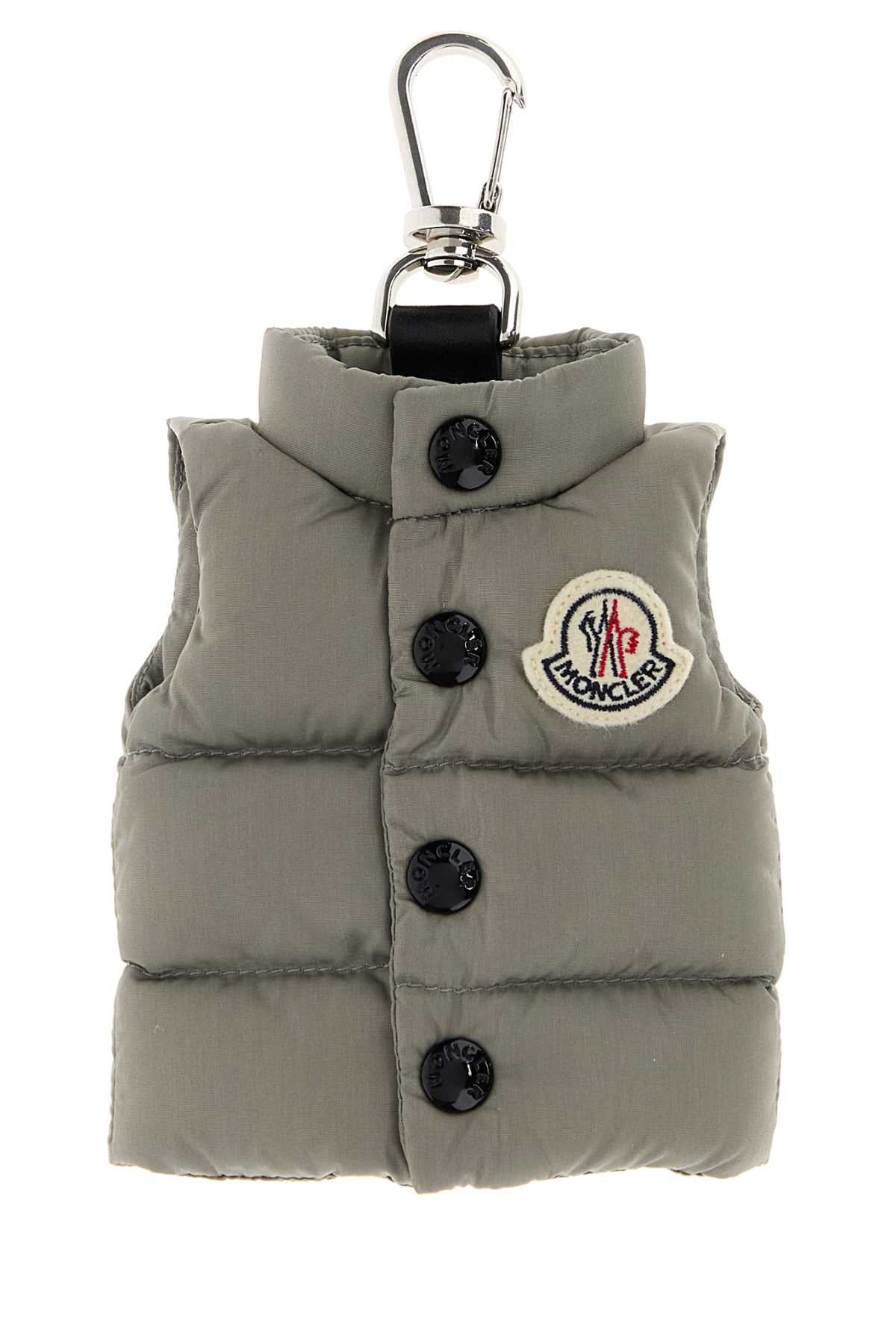 Moncler Men Grey Fabric Key Ring MONCLER