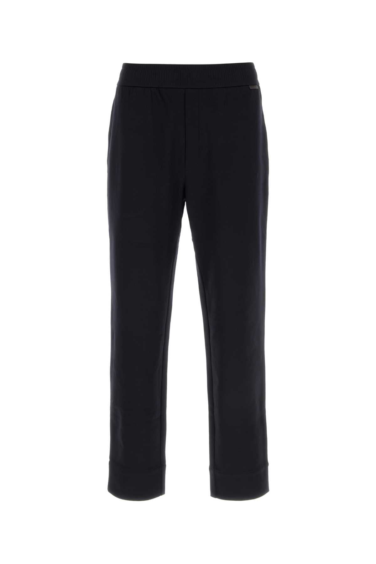Moncler Men Midnight Blue Cotton Blend Joggers MONCLER