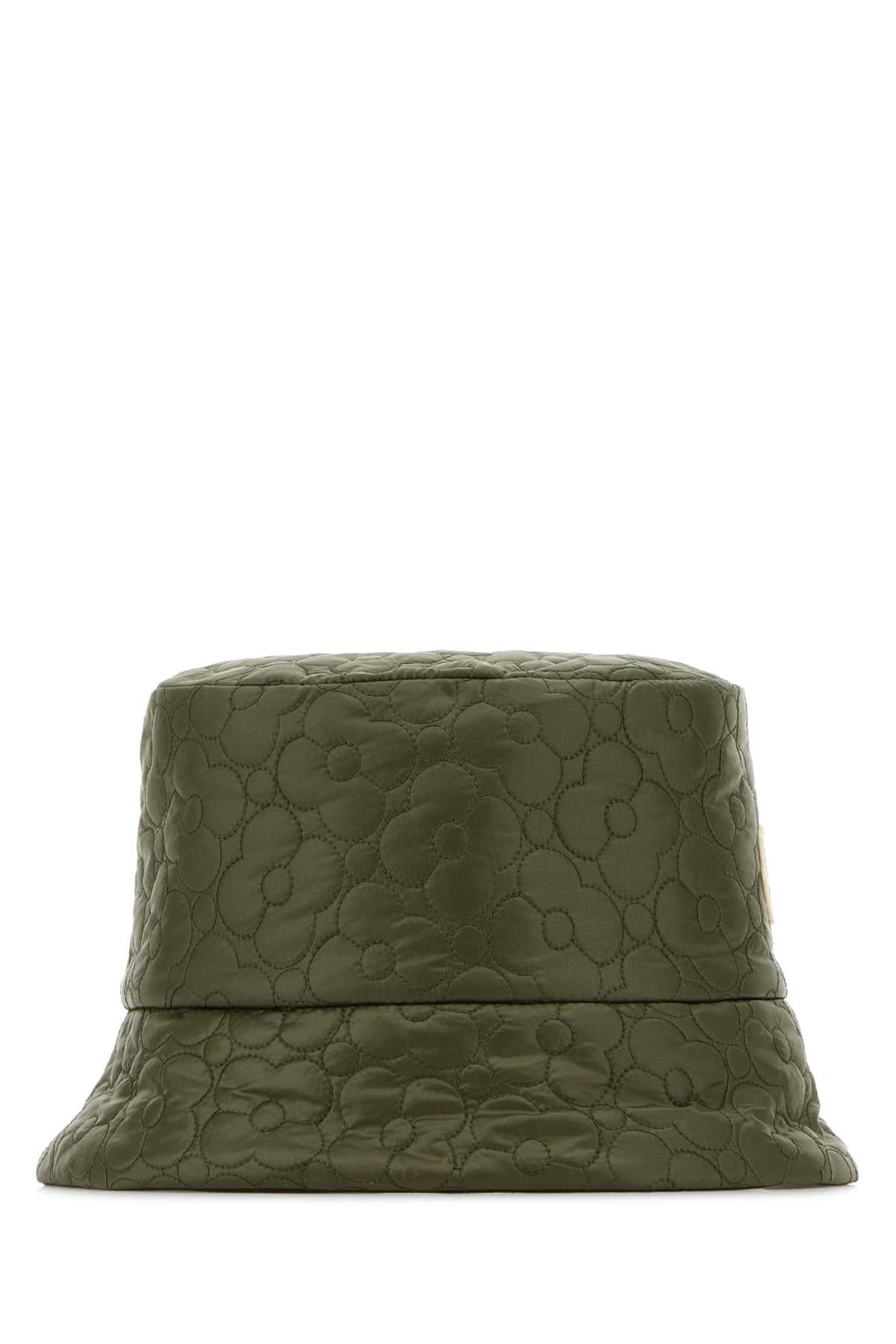 Moncler Women Olive Green Nylon Reversible Bucket Hat MONCLER