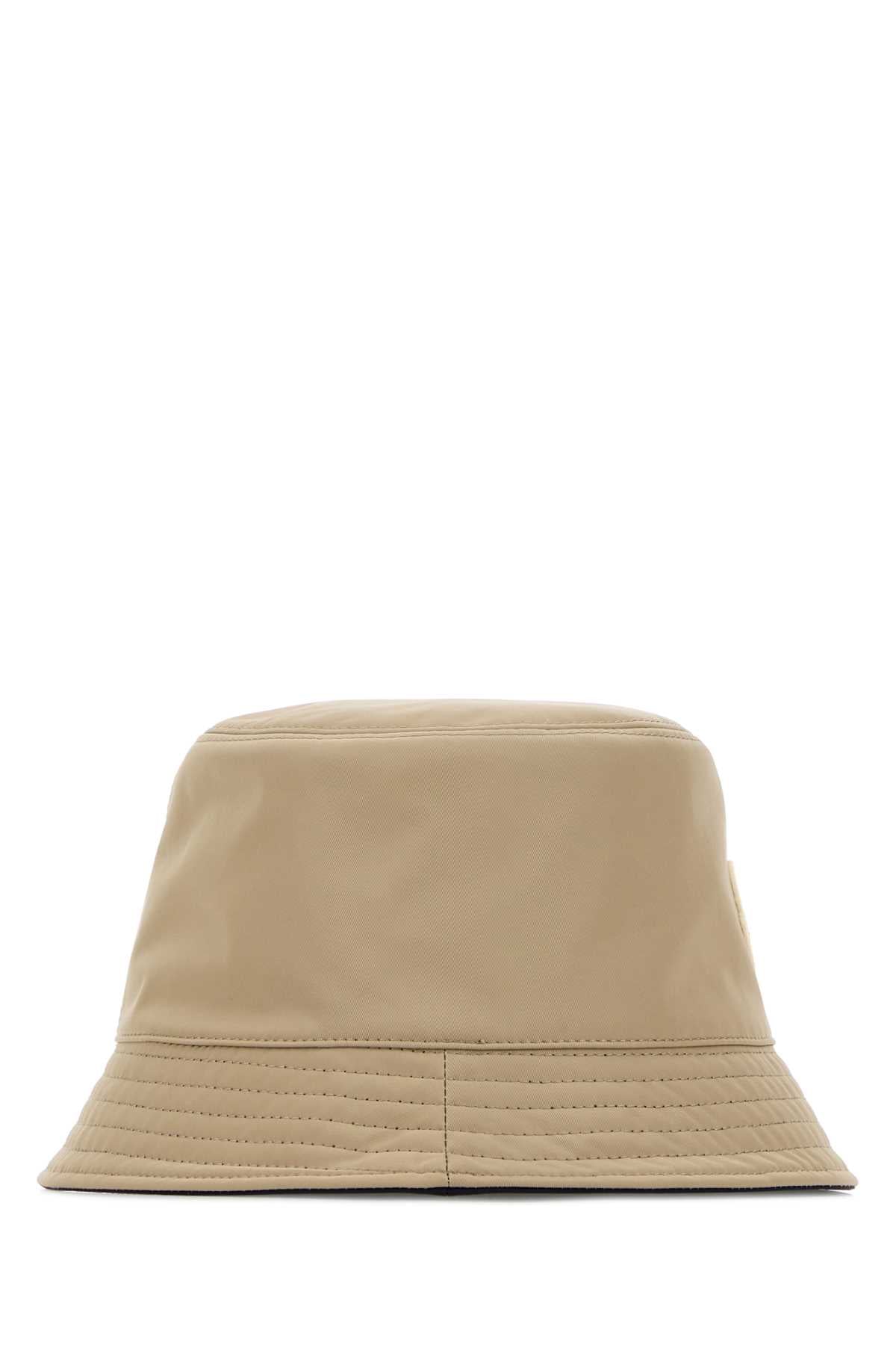 Moncler Women Beige Polyester Reversible Bucket Hat MONCLER