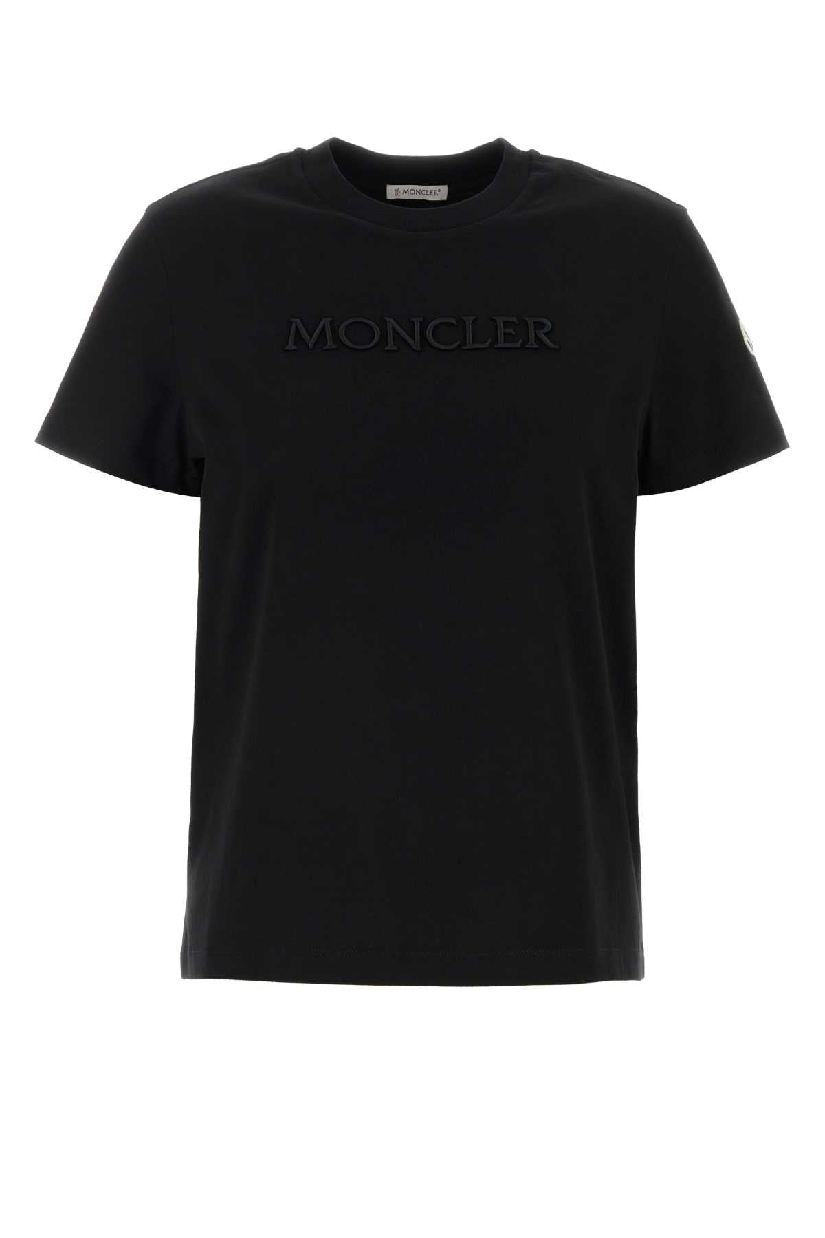 Moncler Women Black Cotton T-Shirt MONCLER