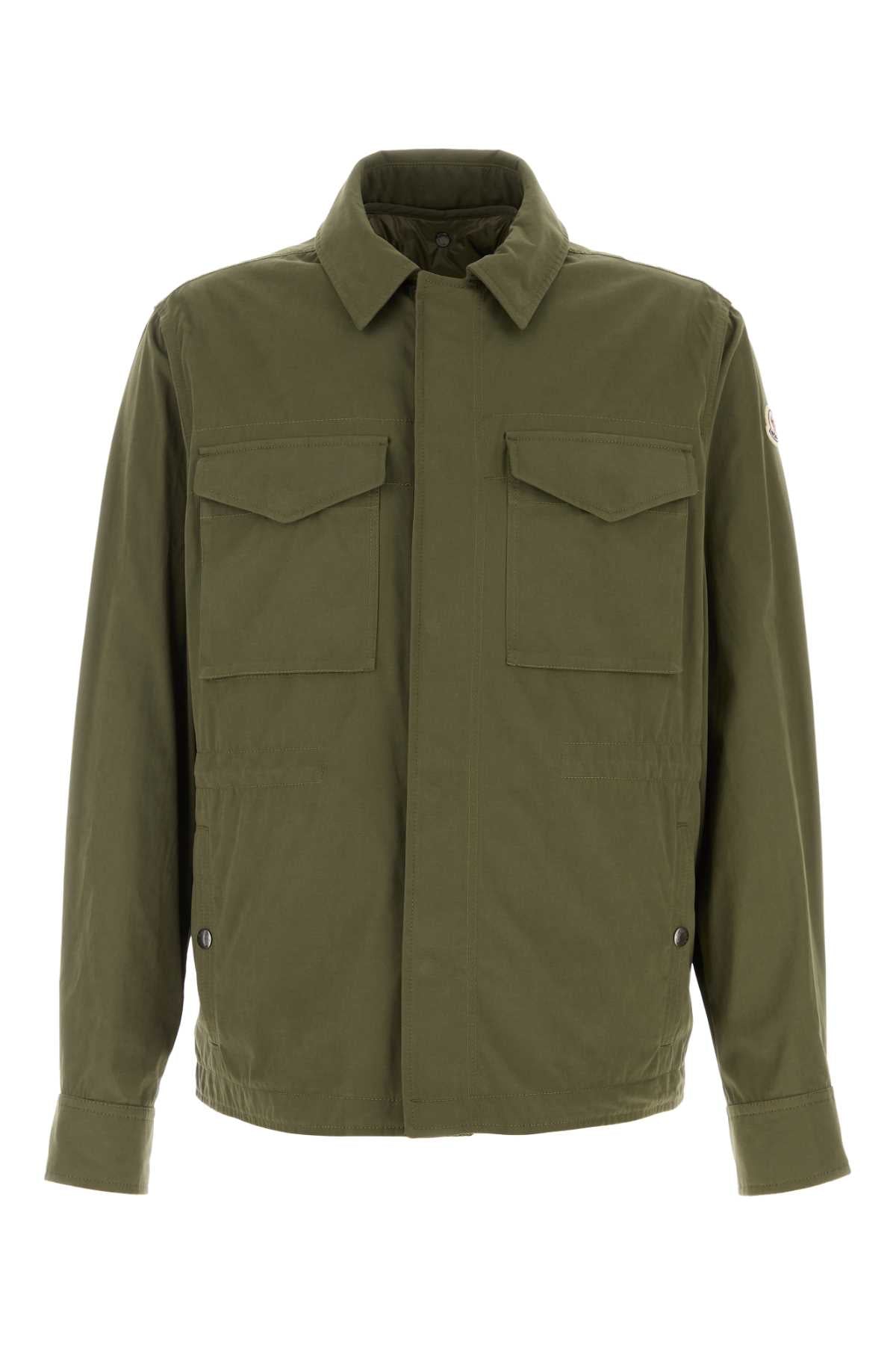 Moncler Men Army Green Polyester Blend Raquille Jacket MONCLER