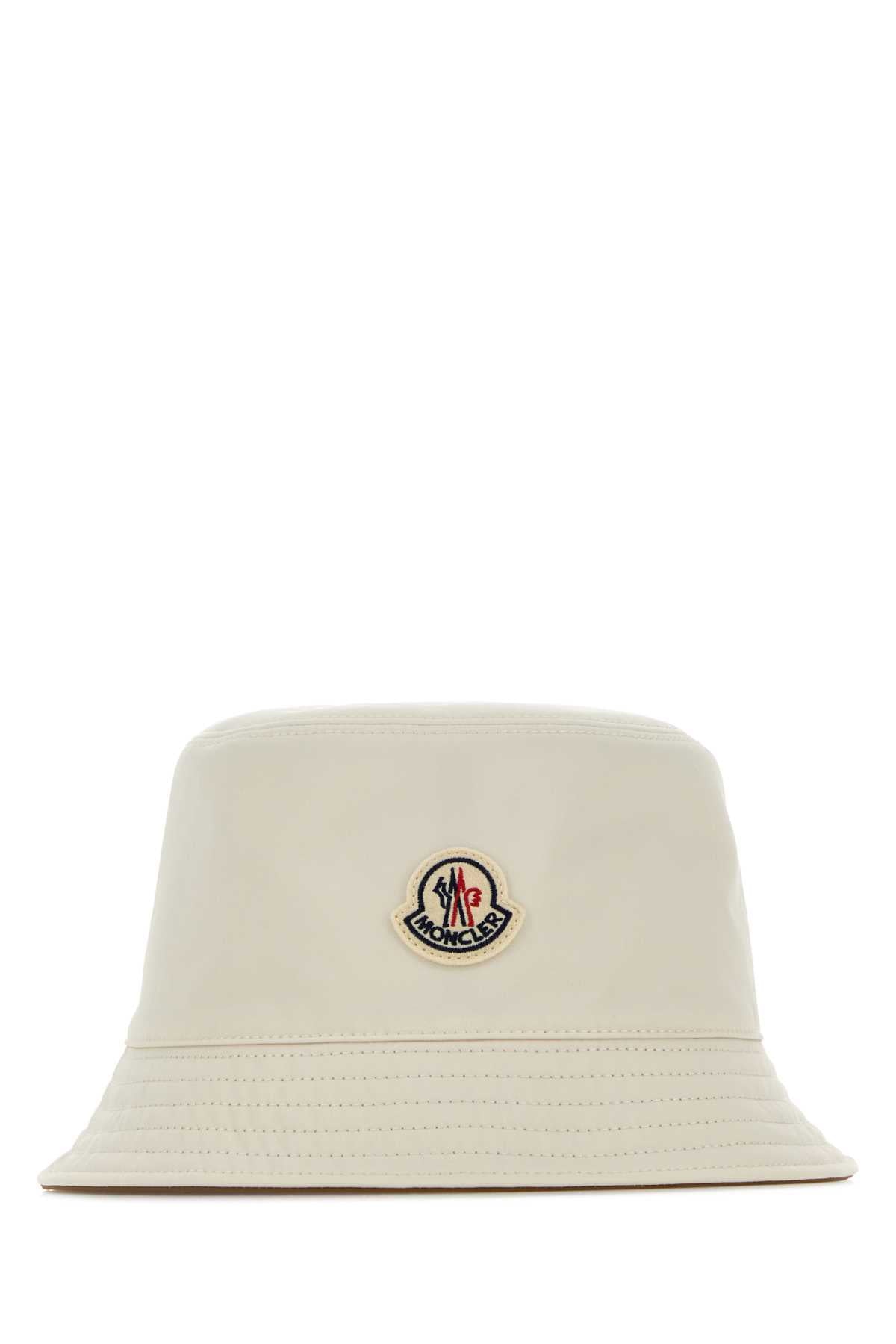 Moncler Women Ivory Polyester Reversible Bucket Hat MONCLER