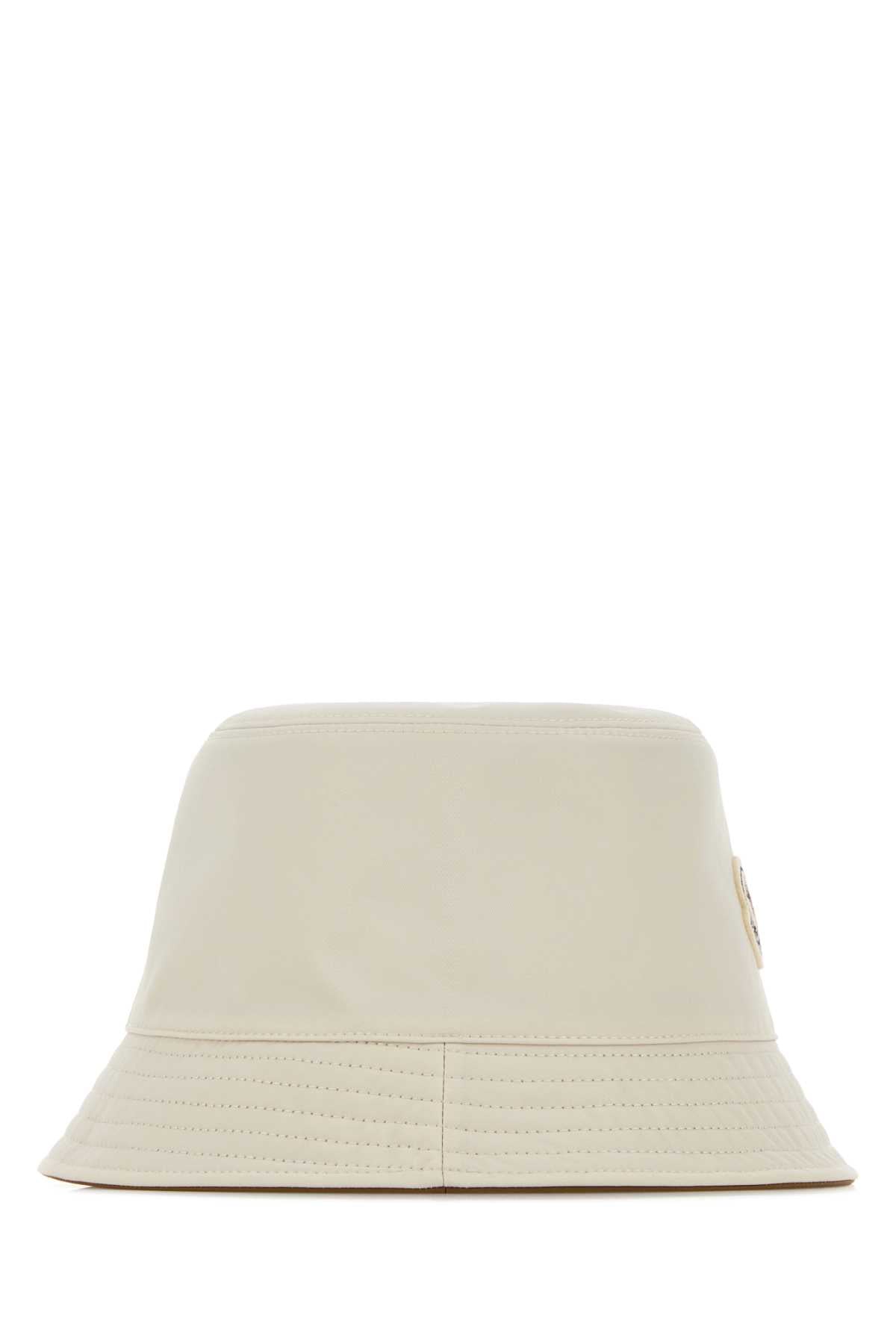 Moncler Women Ivory Polyester Reversible Bucket Hat MONCLER
