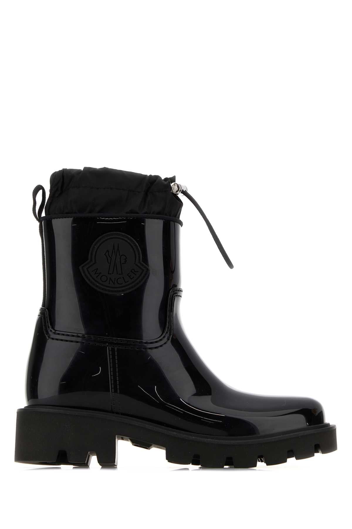 Moncler Women Black Rubber Kick Stream Ankle Boots MONCLER