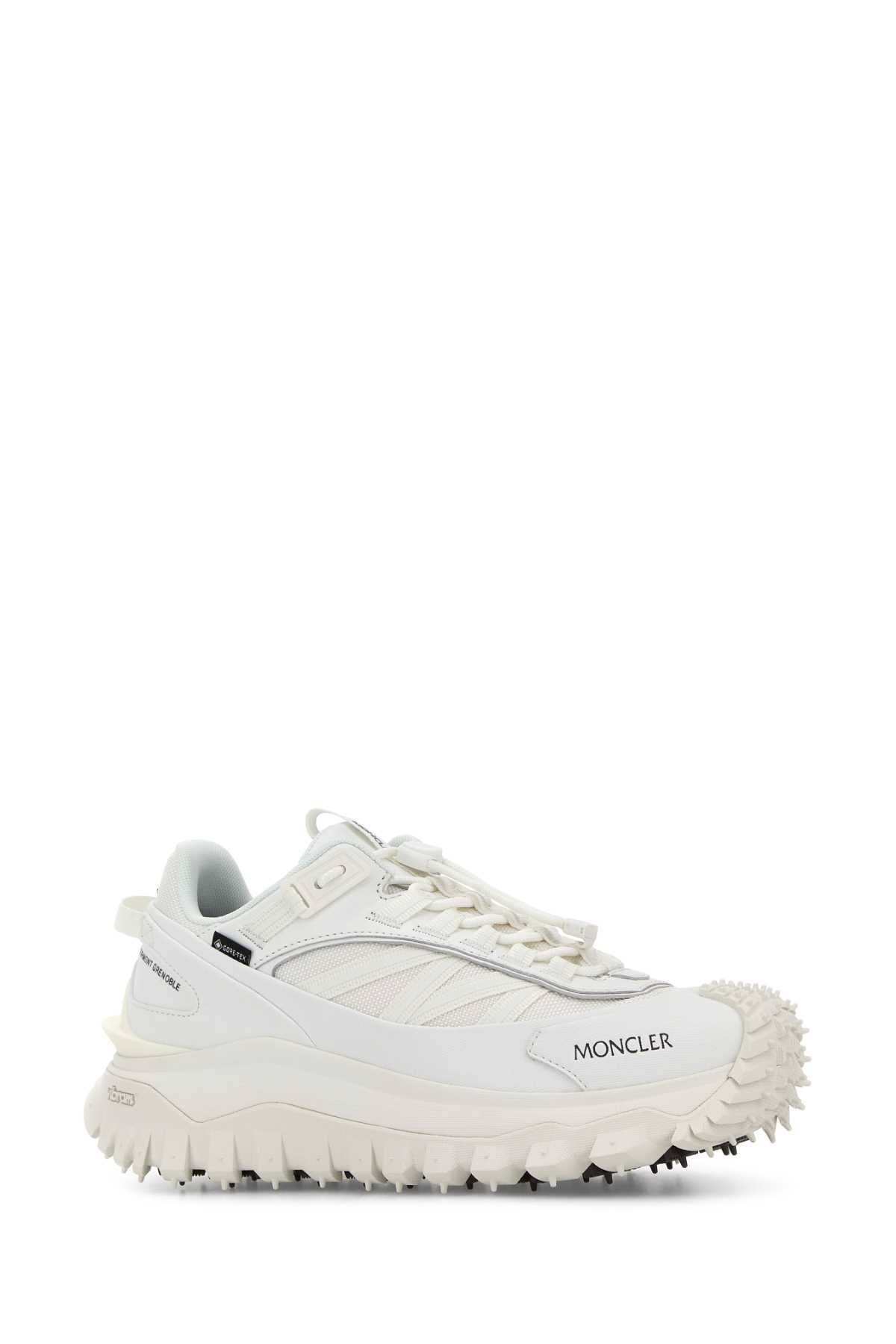 Moncler Women White Fabric Trailgrip Gtx Sneakers MONCLER