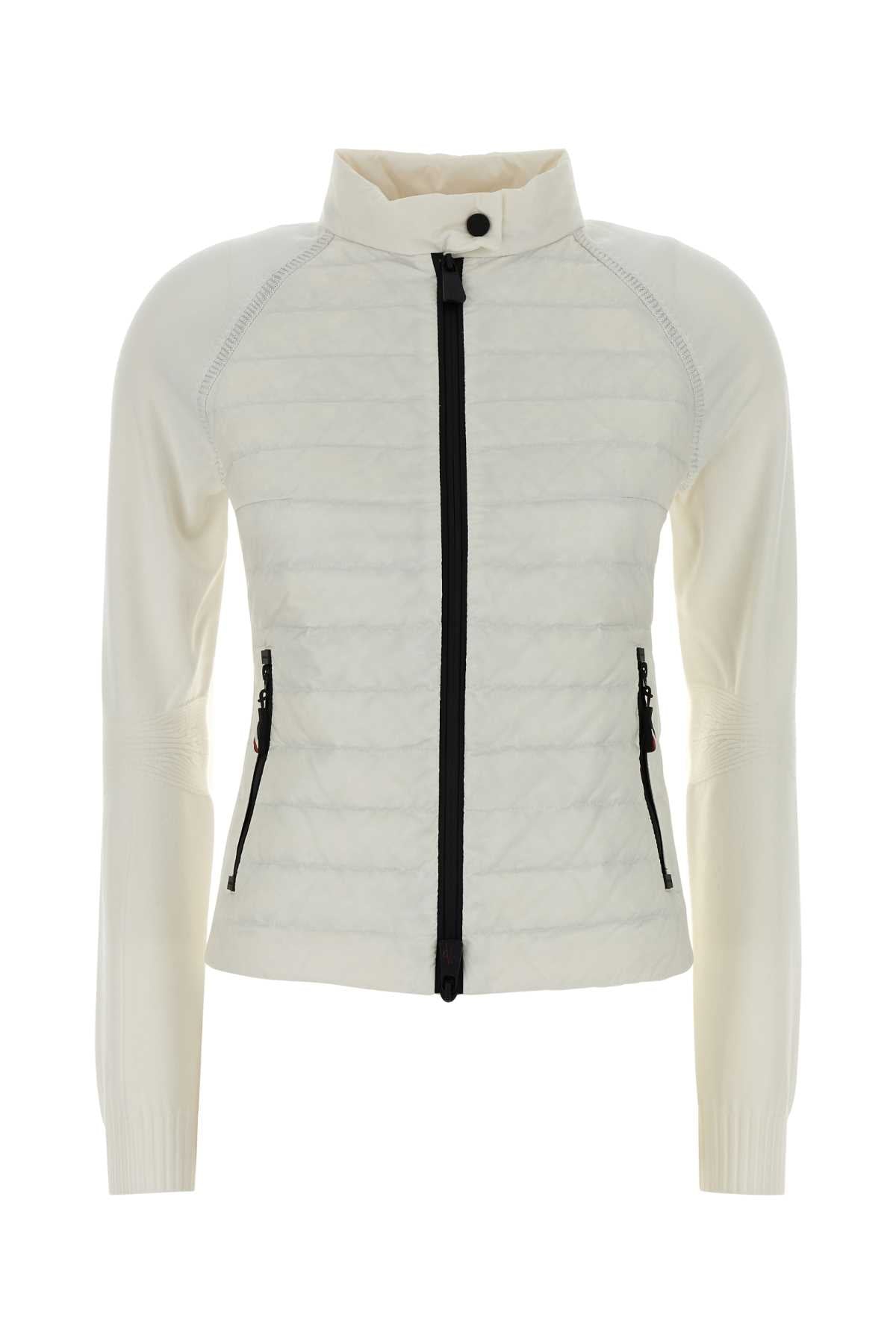 Moncler Grenoble Women White Knit Cardigan MONCLER GRENOBLE