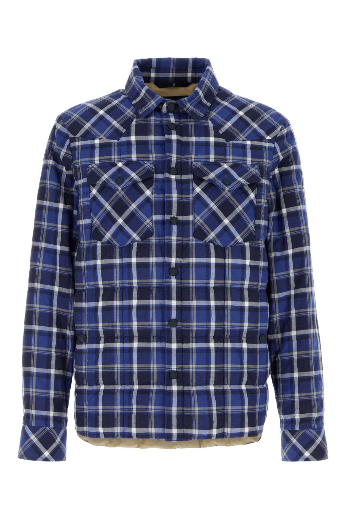 Moncler Grenoble Men Embroidered Stretch Cotton Shirt MONCLER GRENOBLE