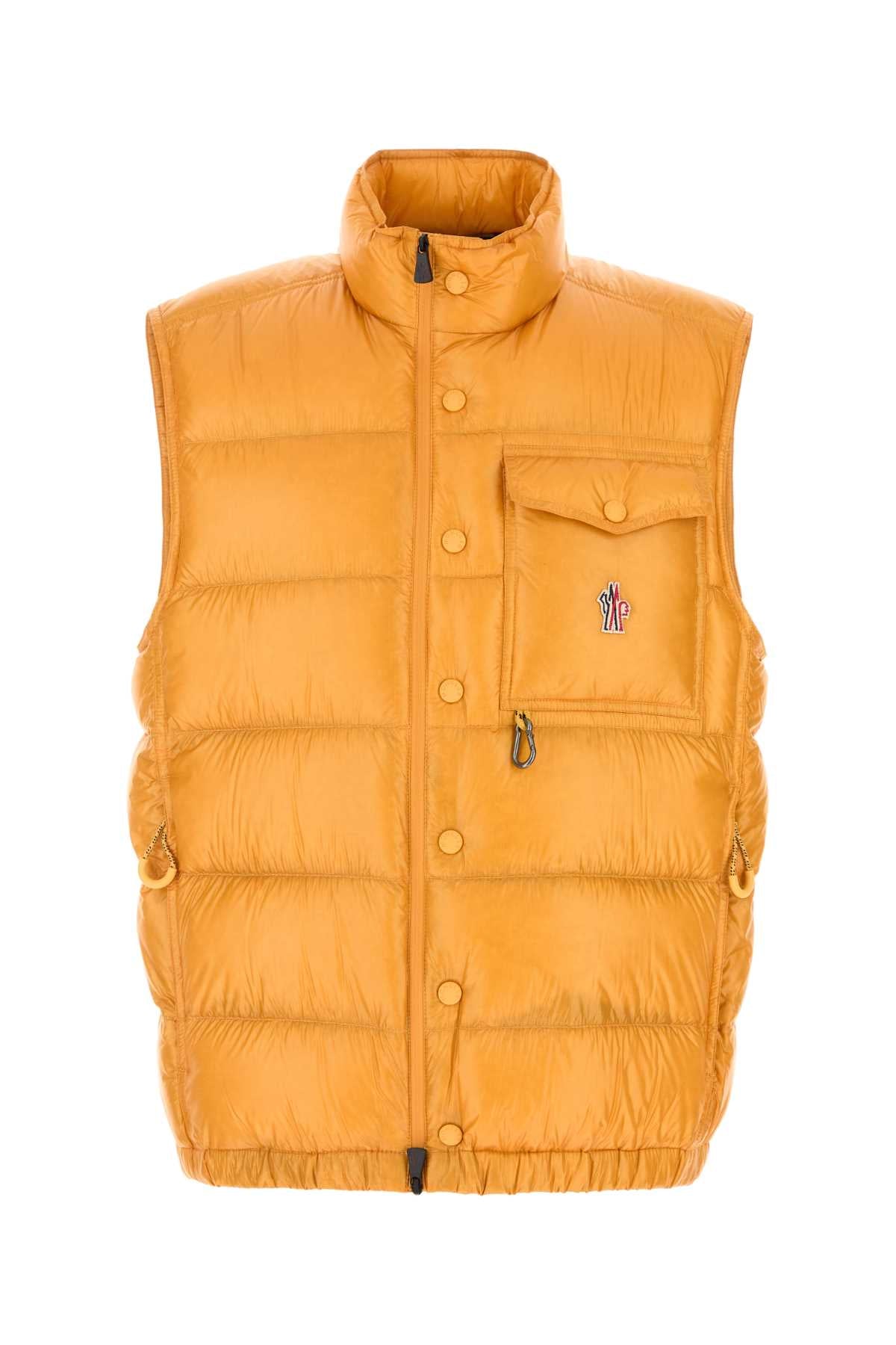 Moncler Grenoble Men Yellow Nylon Sleeveless Uychi Down Jacket MONCLER GRENOBLE