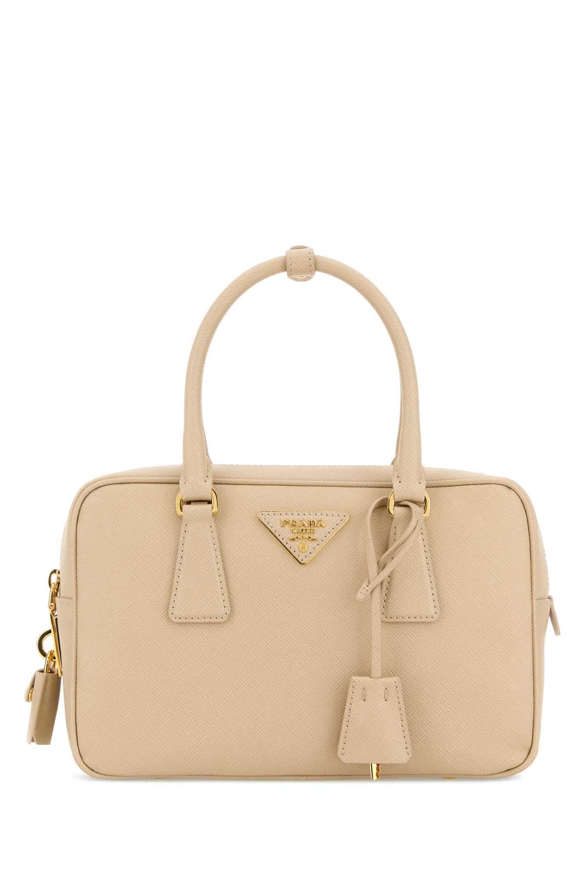Prada Women Sand Leather Handbag PRADA