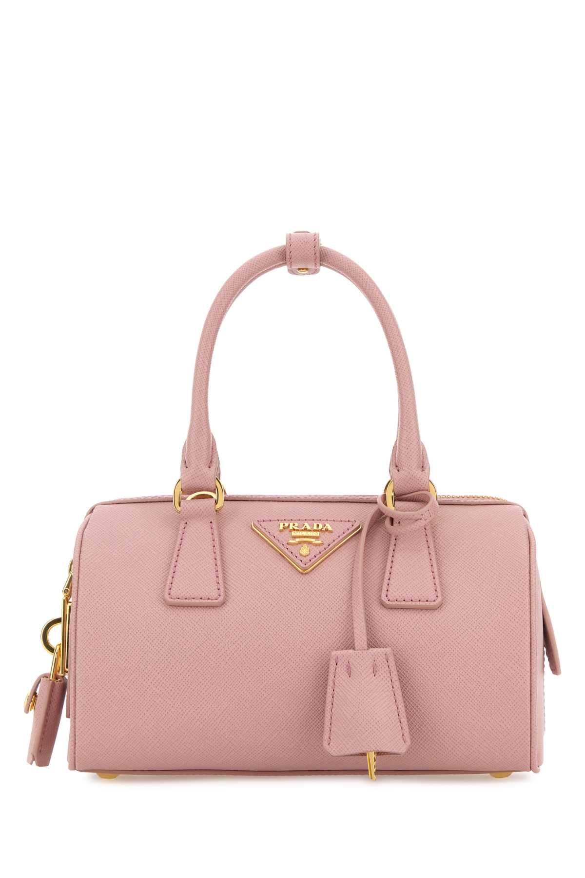 Prada Women Pink Leather Handbag PRADA