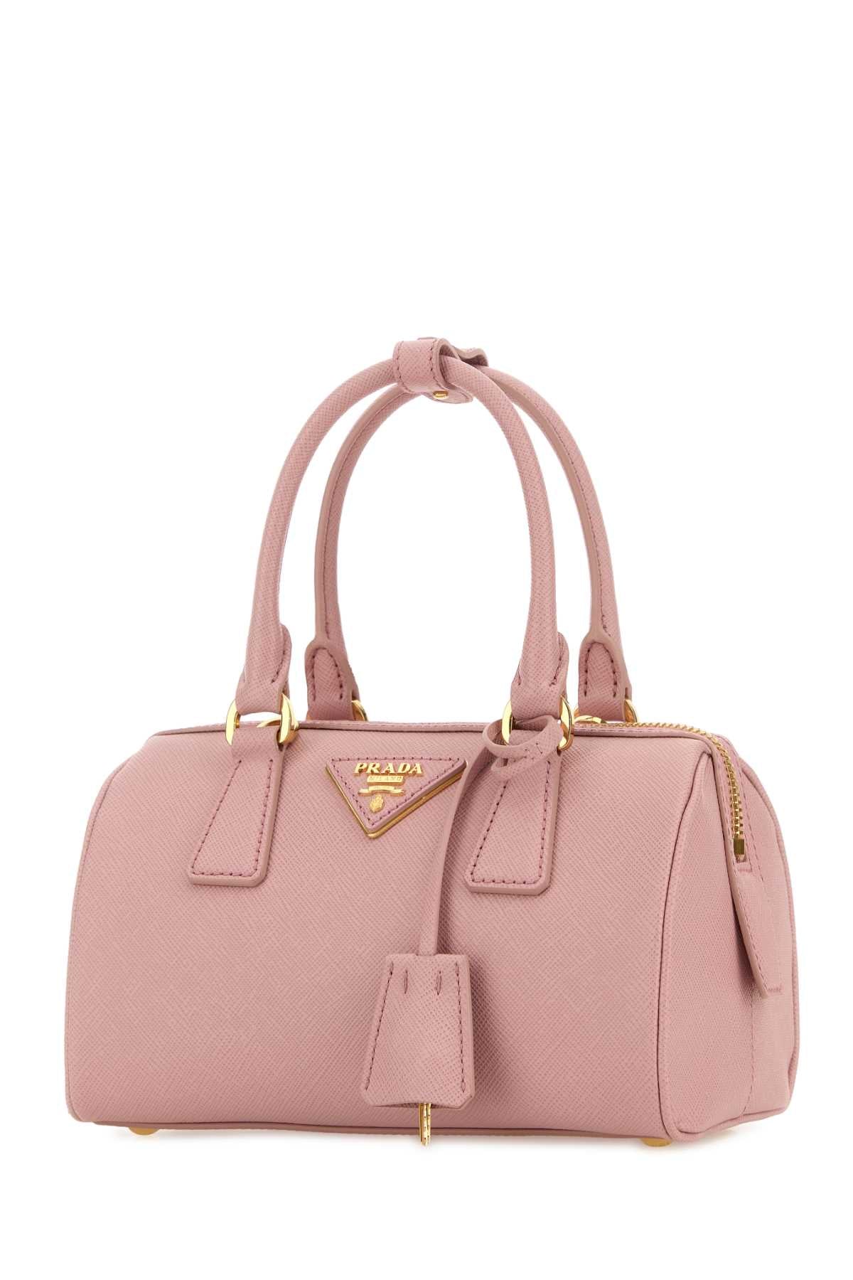 Prada Women Pink Leather Handbag PRADA