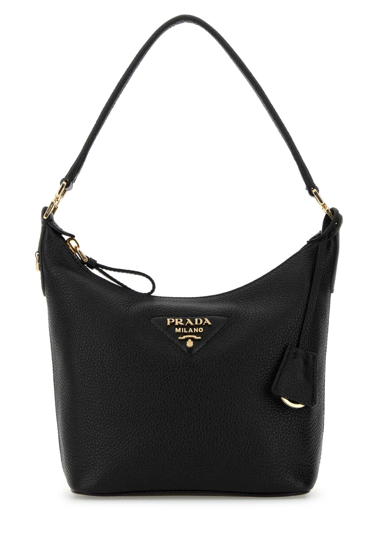 Prada Women Black Leather Shoulder Bag PRADA
