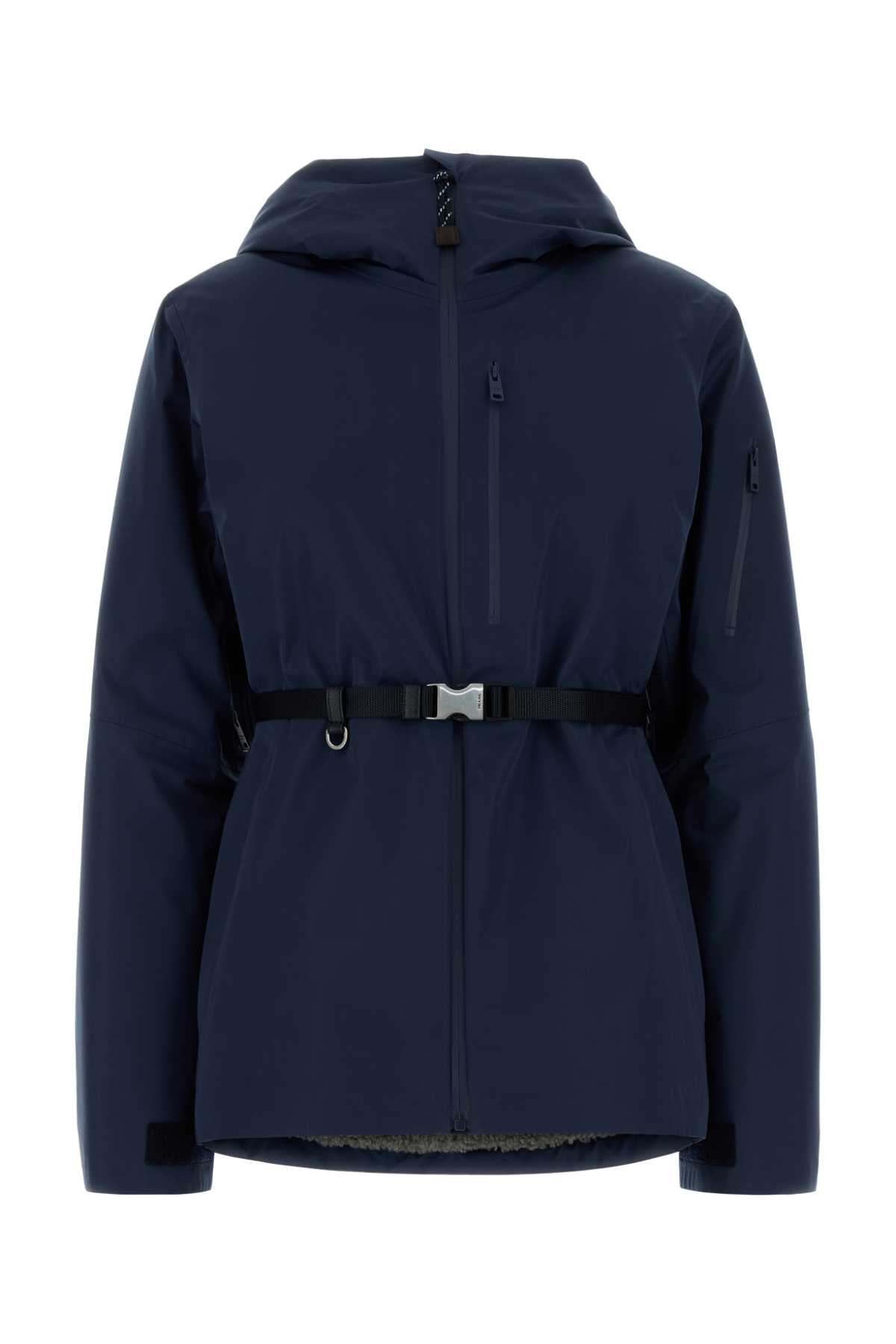 Prada Women Blue Tech Fabric Jacket PRADA