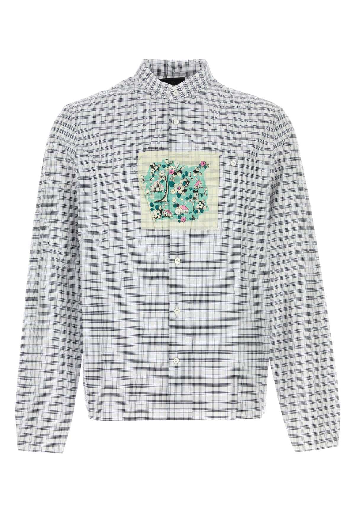 Prada Men Embroidered Cotton Shirt PRADA