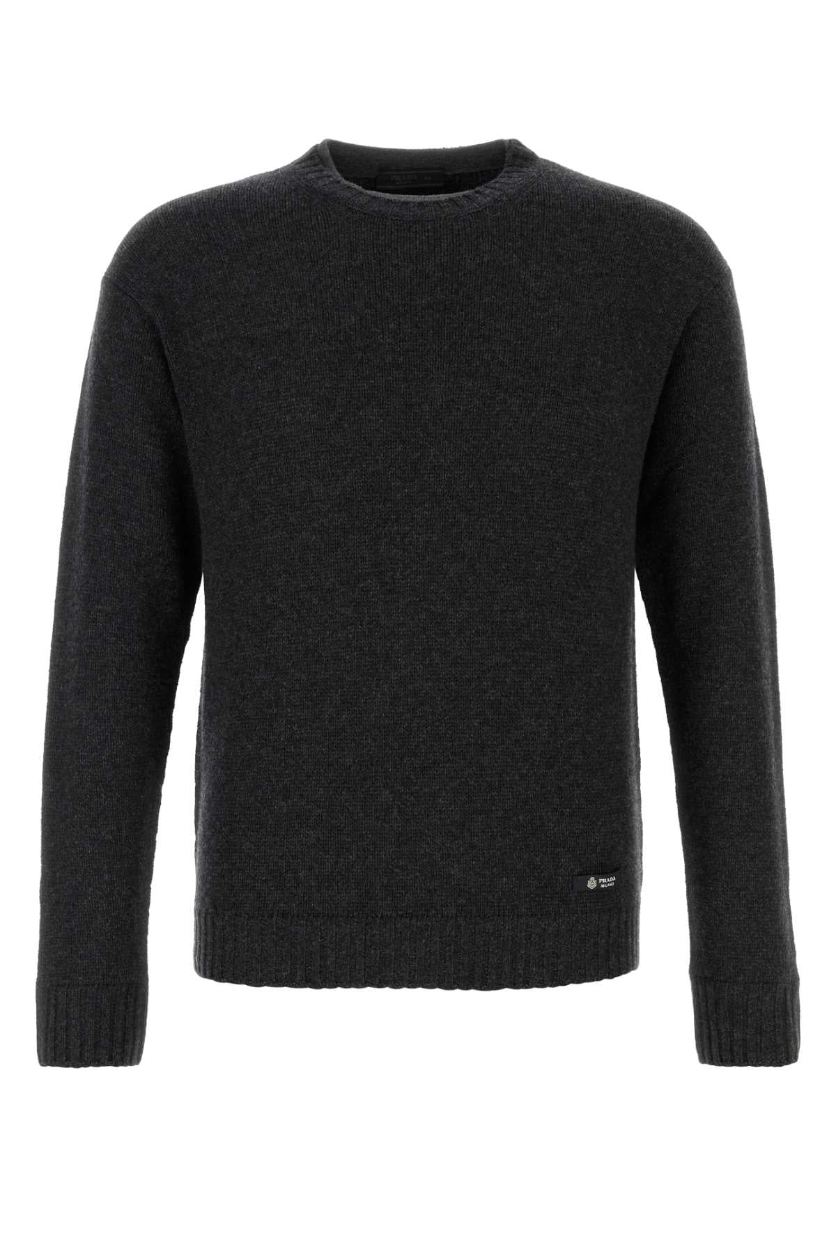 Prada Men Charcoal Cashmere Blend Sweater PRADA